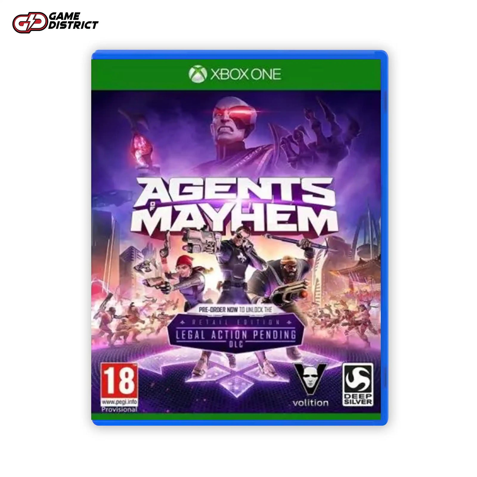 Agents of Mayhem Xbox Game Cover DVD Buy Online Mockup Used