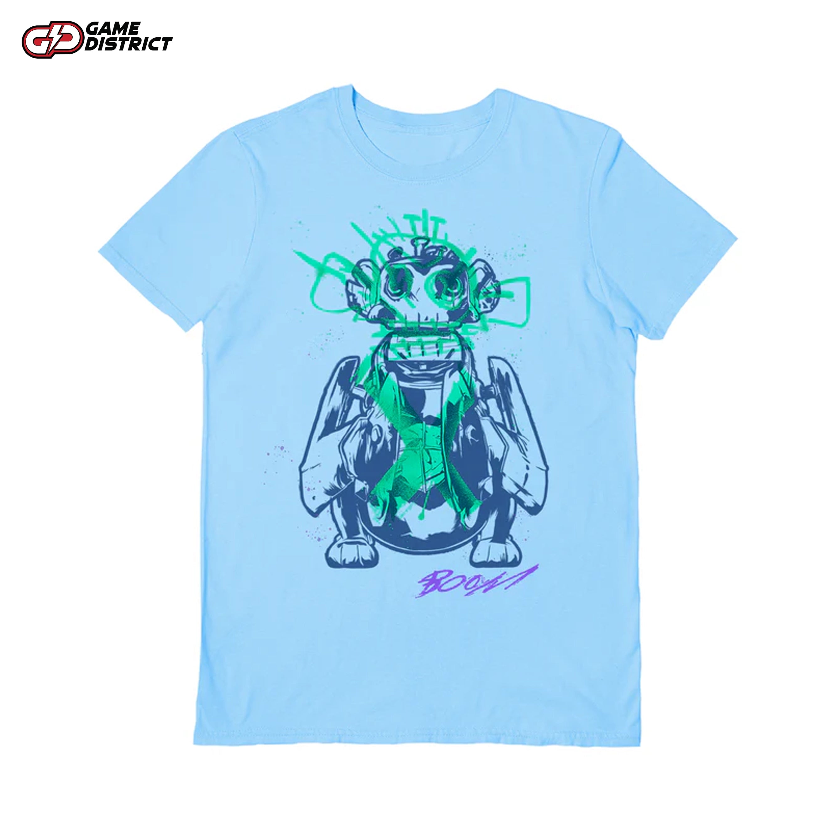"Arcane (Graffiti Monkey) light blue unisex t-shirt with bold graffiti-style graphic."
"Close-up of the graffiti monkey design on the Arcane-themed light blue t-shirt."
"100% cotton unisex Arcane t-shirt showcasing premium quality and vibrant print."
"Arcane t-shirt with officially licensed neck tag and swing tag, perfect for fans and retailers."