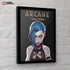 "Framed Arcane (Jinx) collector print featuring bold artwork of Jinx in vivid detail."
"Close-up of the professionally framed Jinx print with polished and durable frame."
"Display-ready Arcane Jinx collector print hanging on a modern wall."
"Premium Arcane (Jinx) framed artwork perfect for fans and collectors."