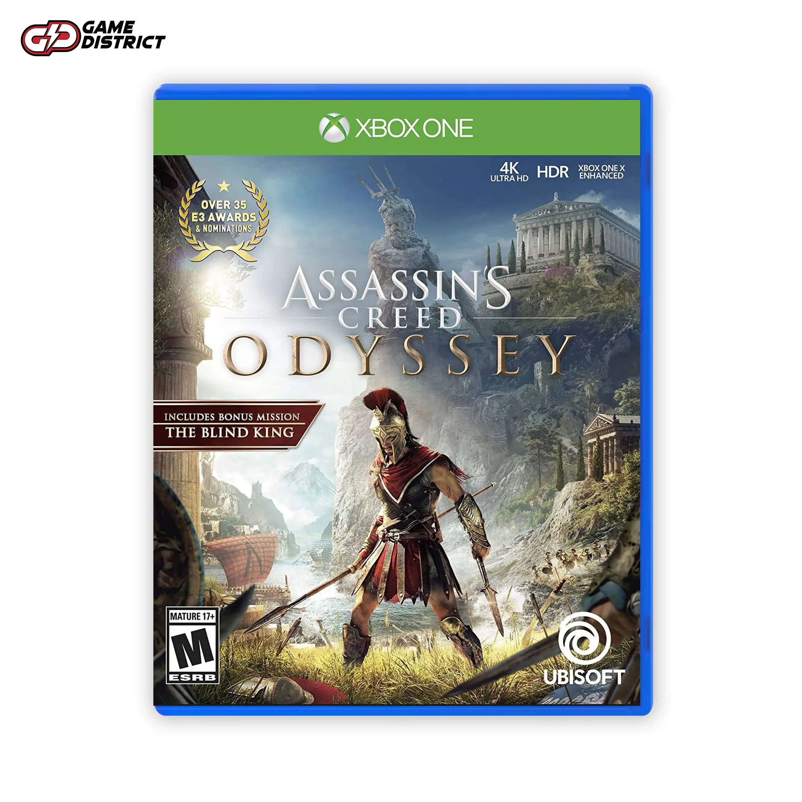 Assassin's Creed Odyssey Xbox Game Cover DVD Buy Online Mockup Used