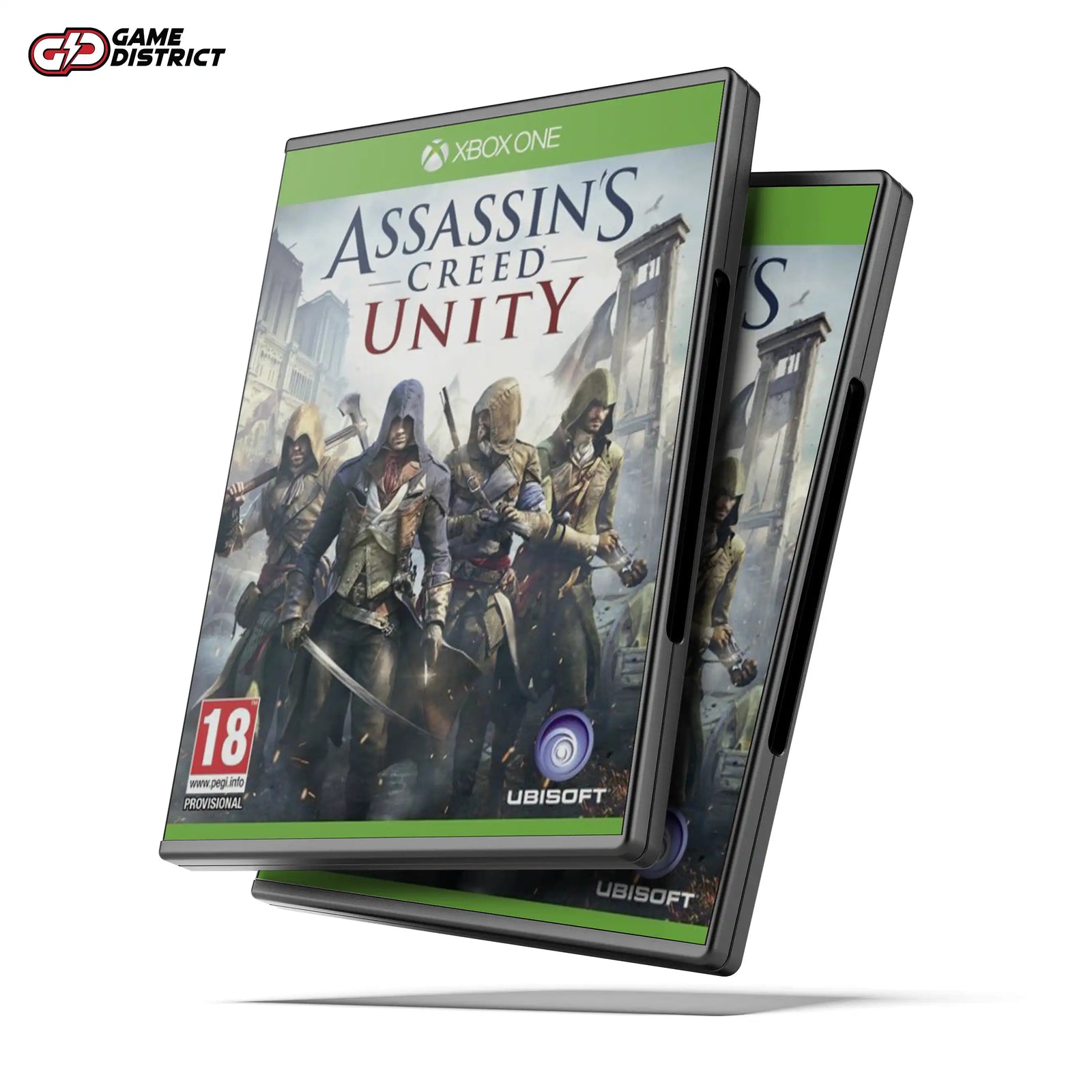 Assassin's Creed UNITY Xbox Game Cover DVD Buy Online Mockup Used