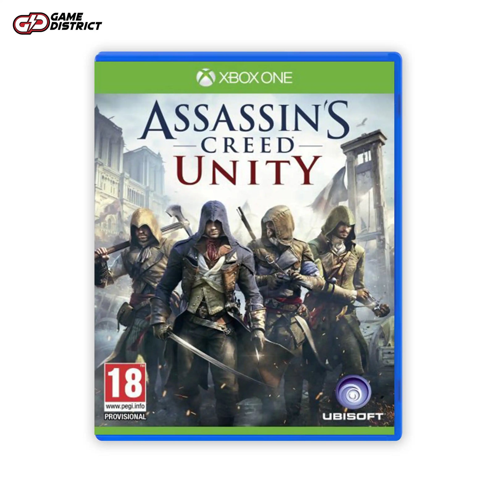 Assassin's Creed UNITY Xbox Game Cover DVD Buy Online Mockup Used