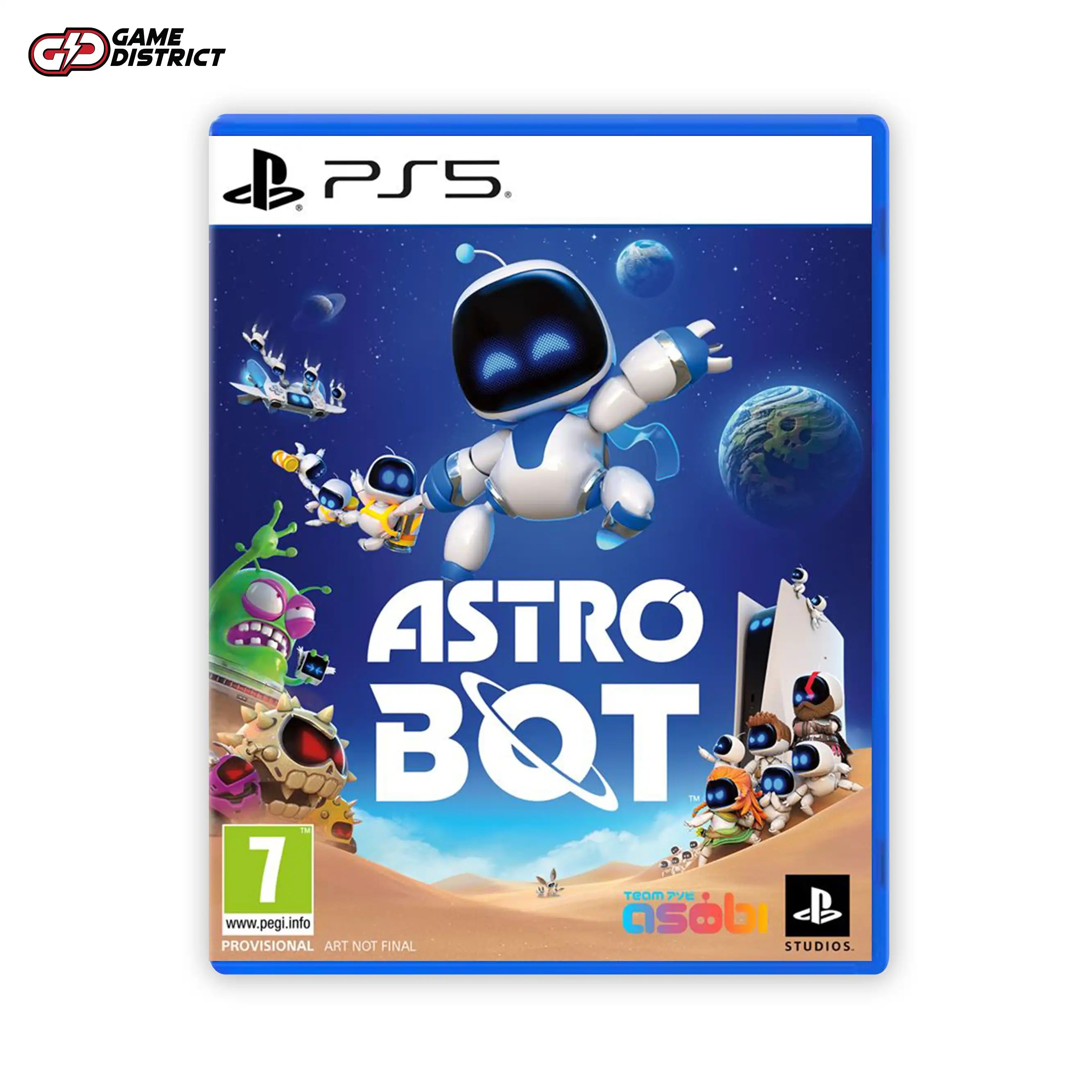 Astro Bot PS5 Game Cover DVD Buy Online Mockup Used