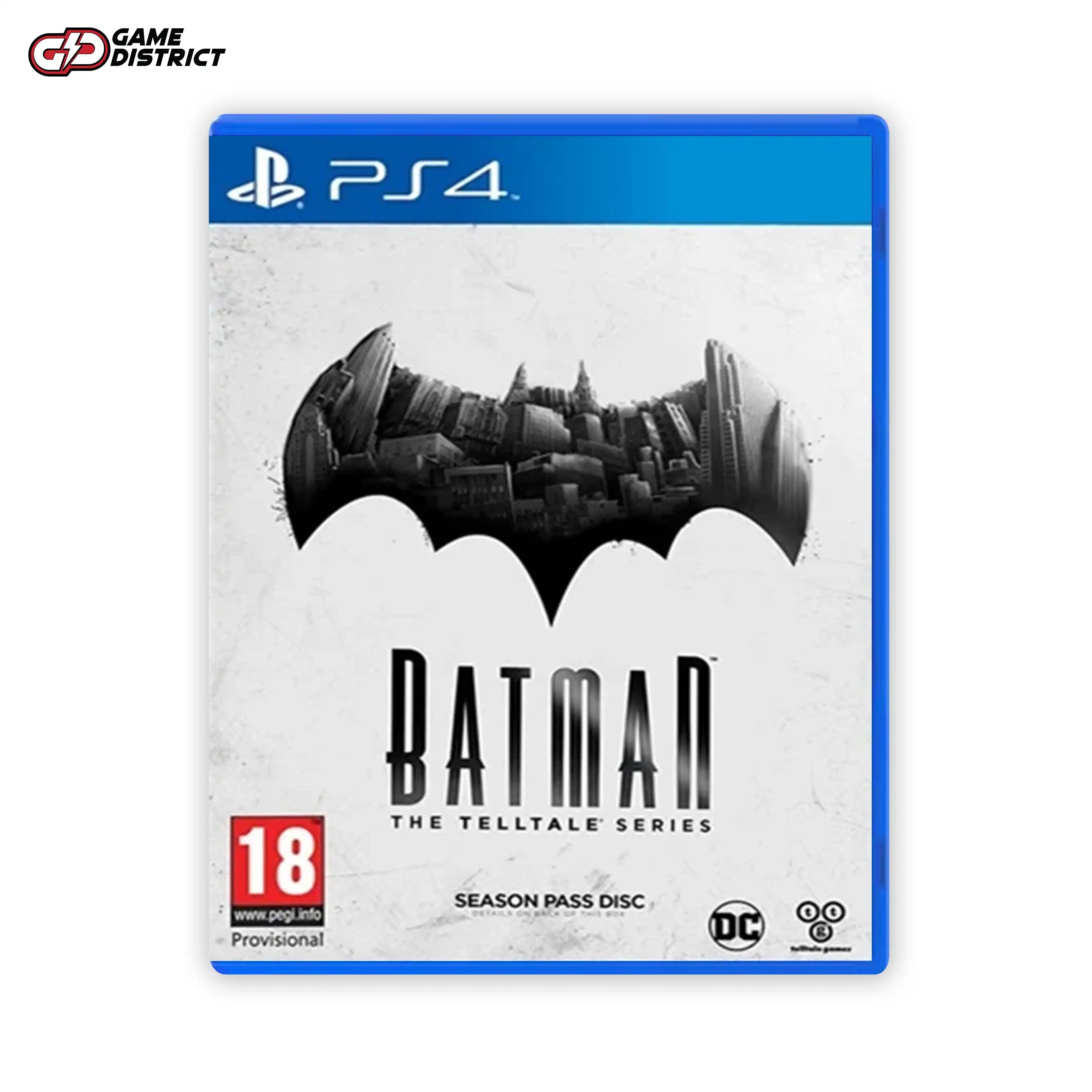 Batman - The Telltale Series PS4 Game Cover DVD Buy Online Mockup Used
