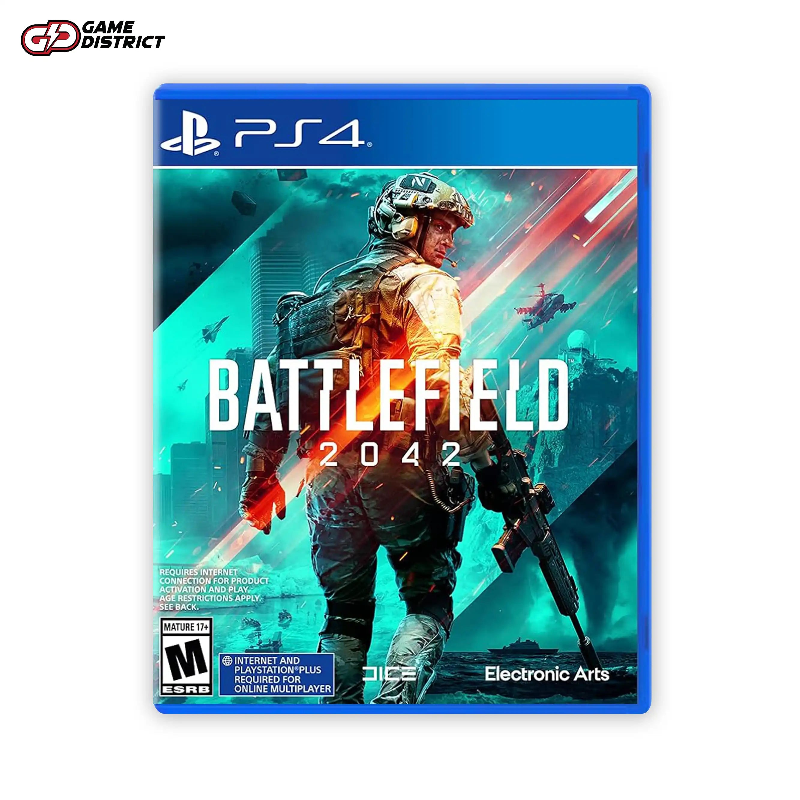 Battlefield 2042 PS4 Game Cover DVD Buy Online Mockup Used