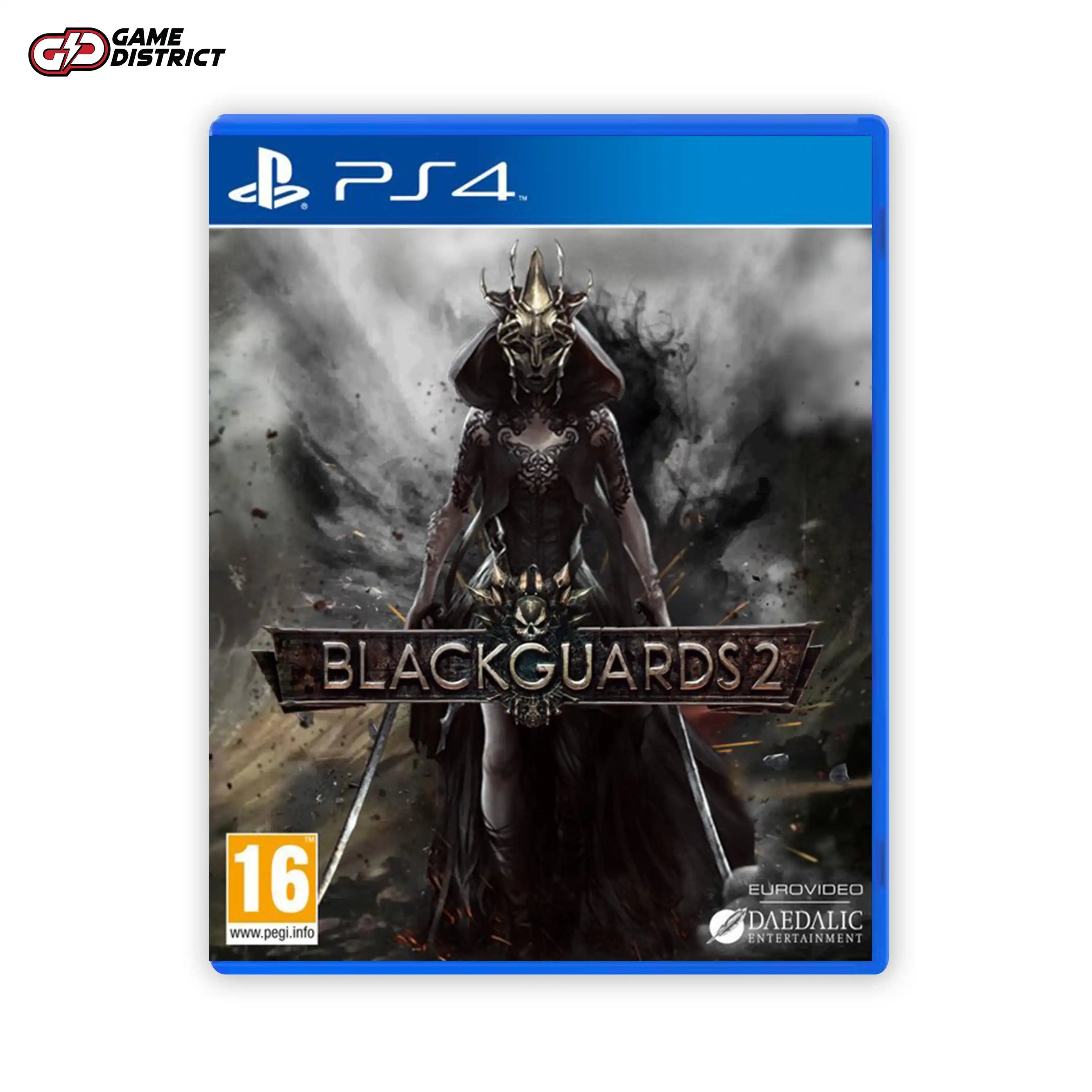 Blackguards 2 PS4 Game Cover DVD Buy Online Mockup Used