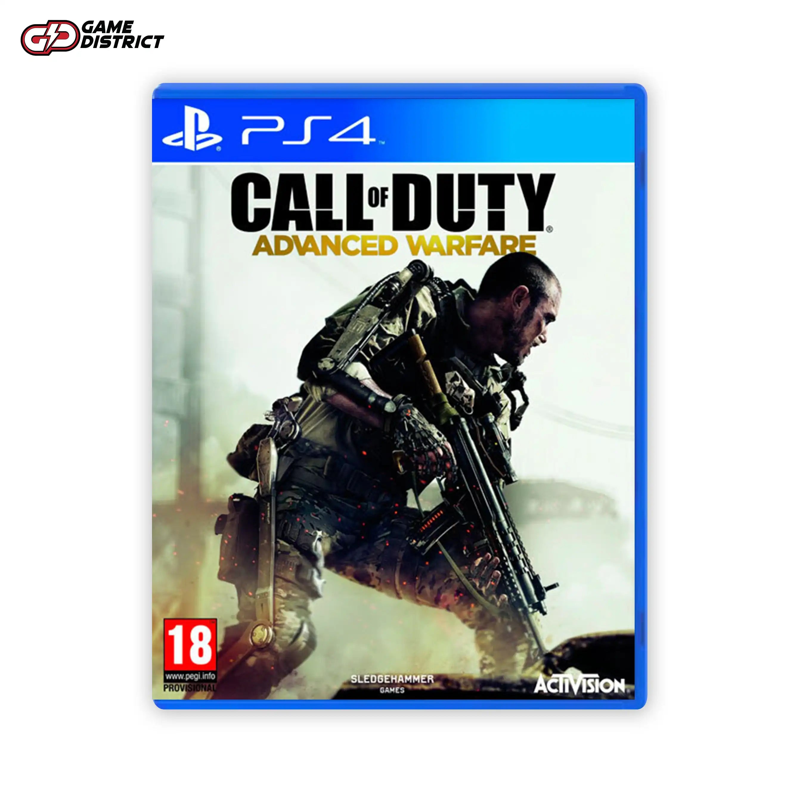 Call Of Duty Advanced Warfare PS4 Game Cover DVD Buy Online Mockup Used