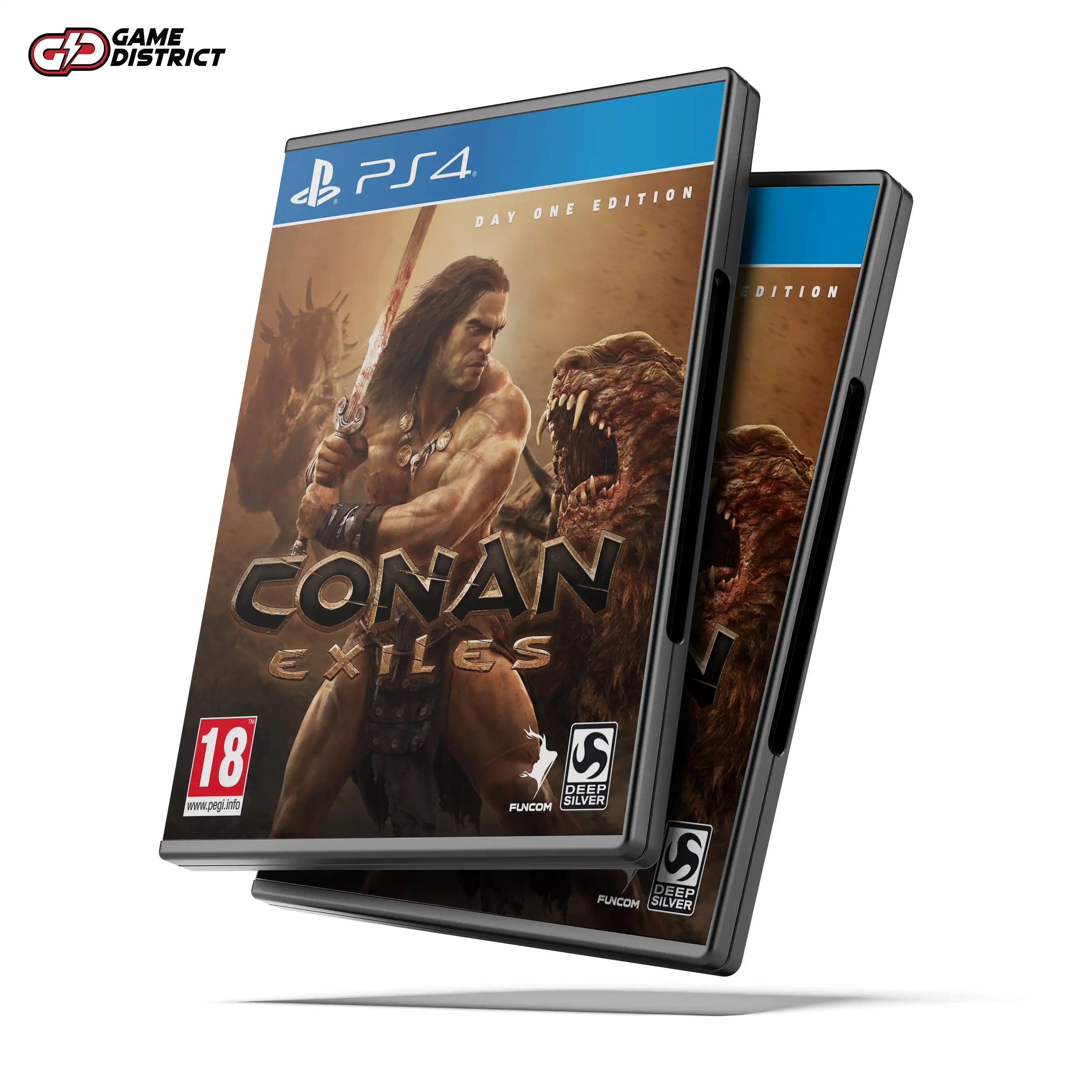 Conan Exiles PS4 Game Cover DVD Buy Online Mockup Used
