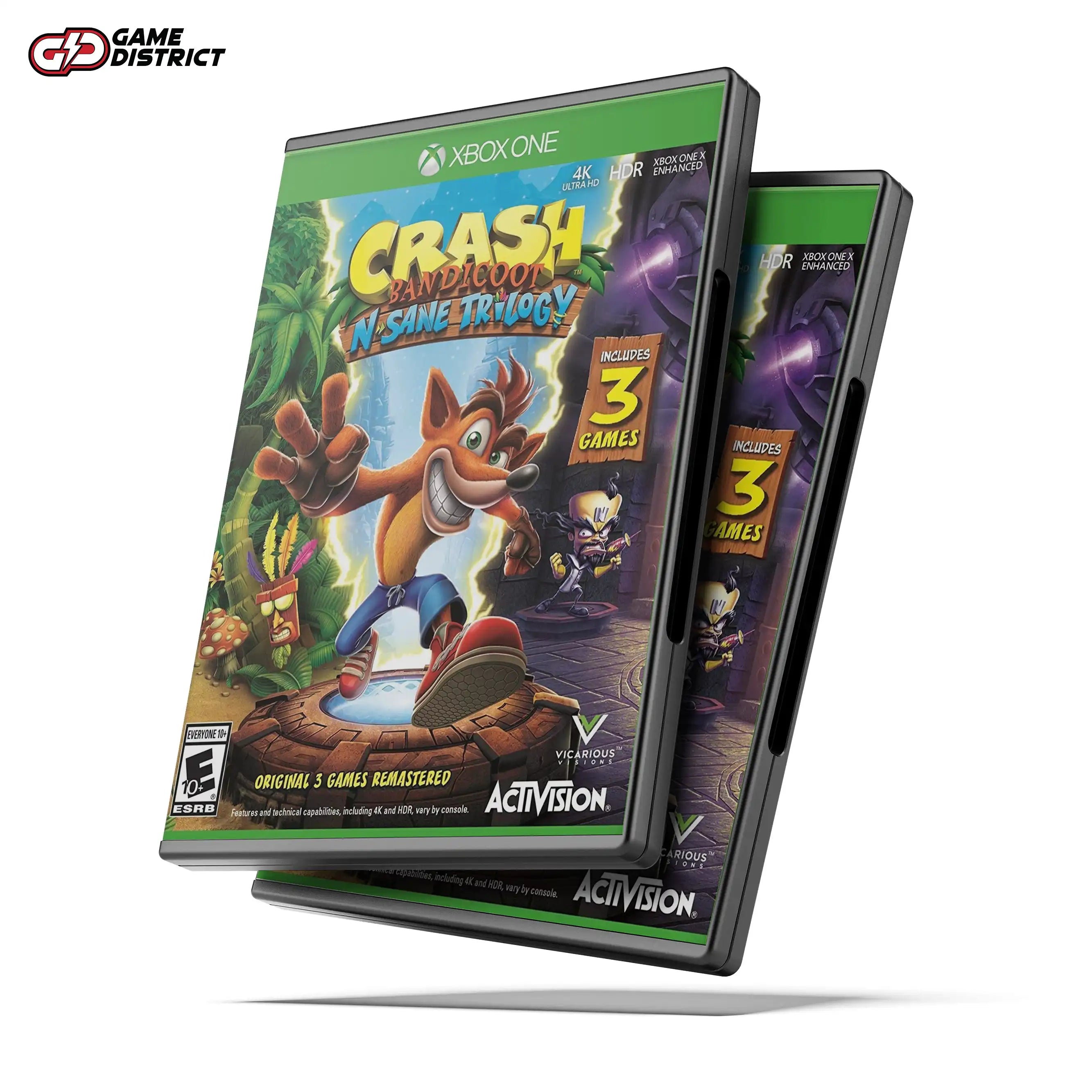 Crash Bandicoot N. Sane Trilogy Xbox Game Cover DVD Buy Online Mockup Used