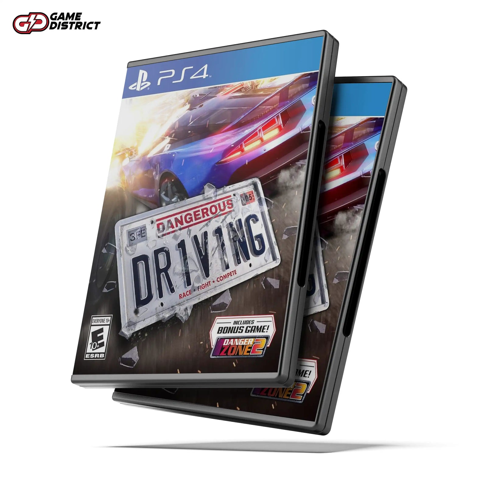 Dangerous Driving PS4 Game Cover DVD Buy Online Mockup Used