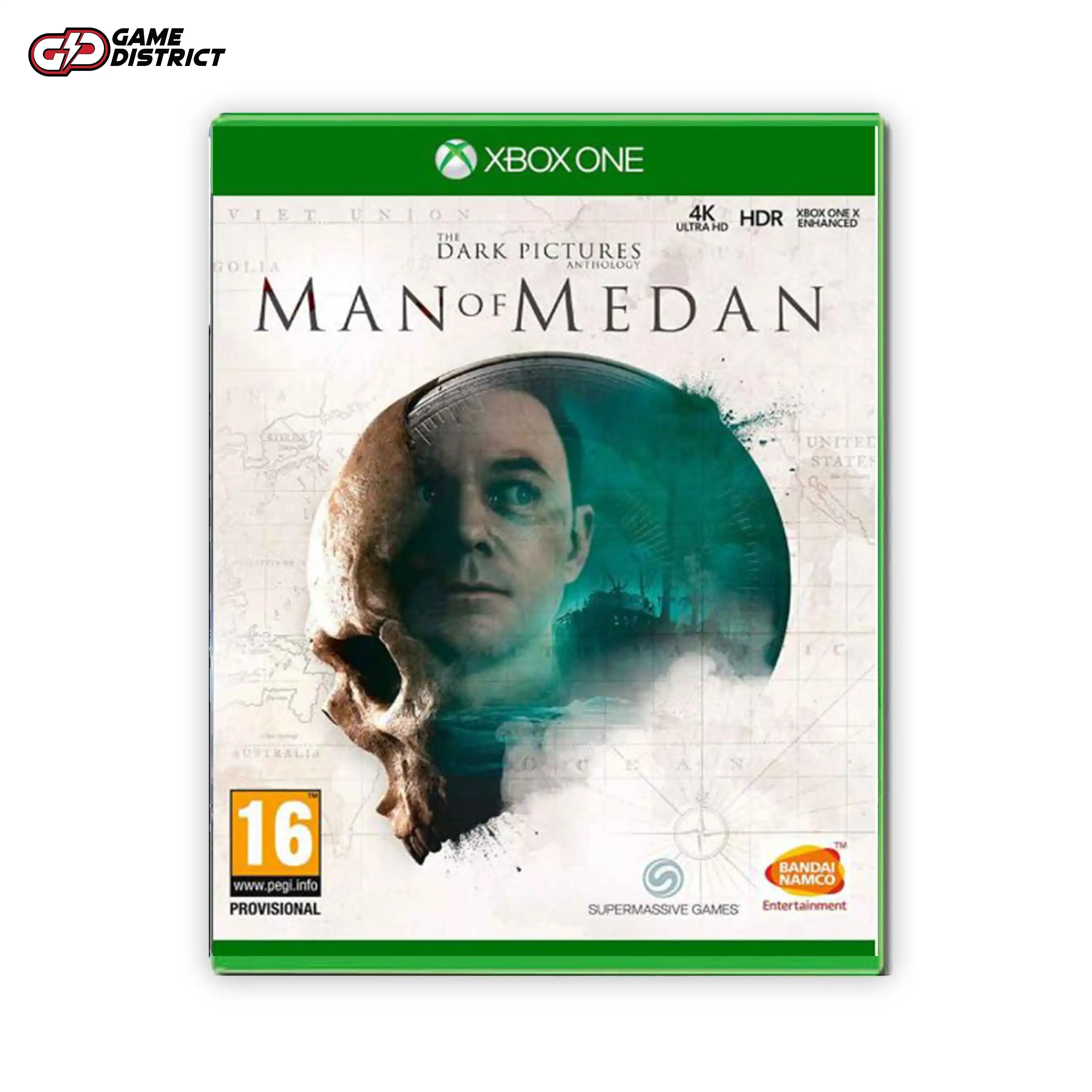 Dark Pictures Anthology, The Man Of Medan Xbox Game Cover DVD Buy Online Mockup Used