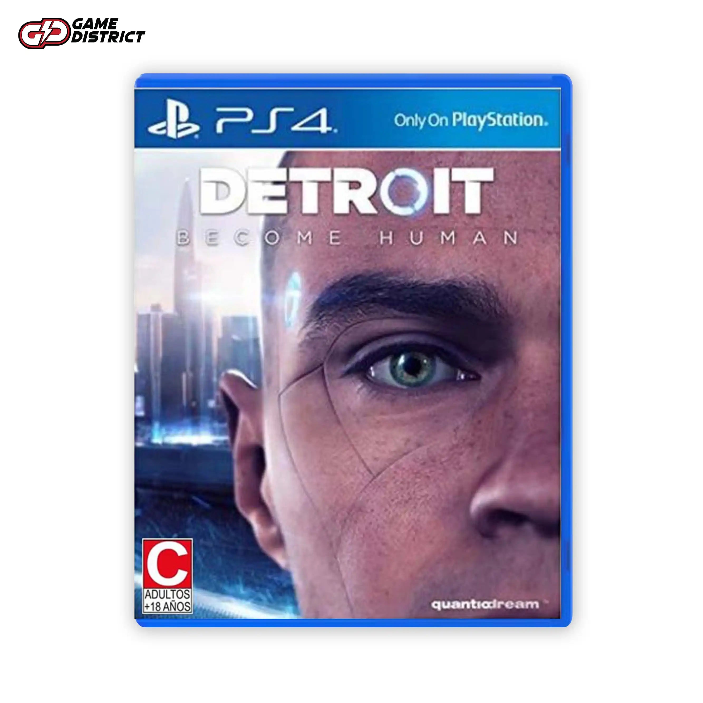 Detroit: Become Human PS4 Game Cover DVD Buy Online Mockup Used 