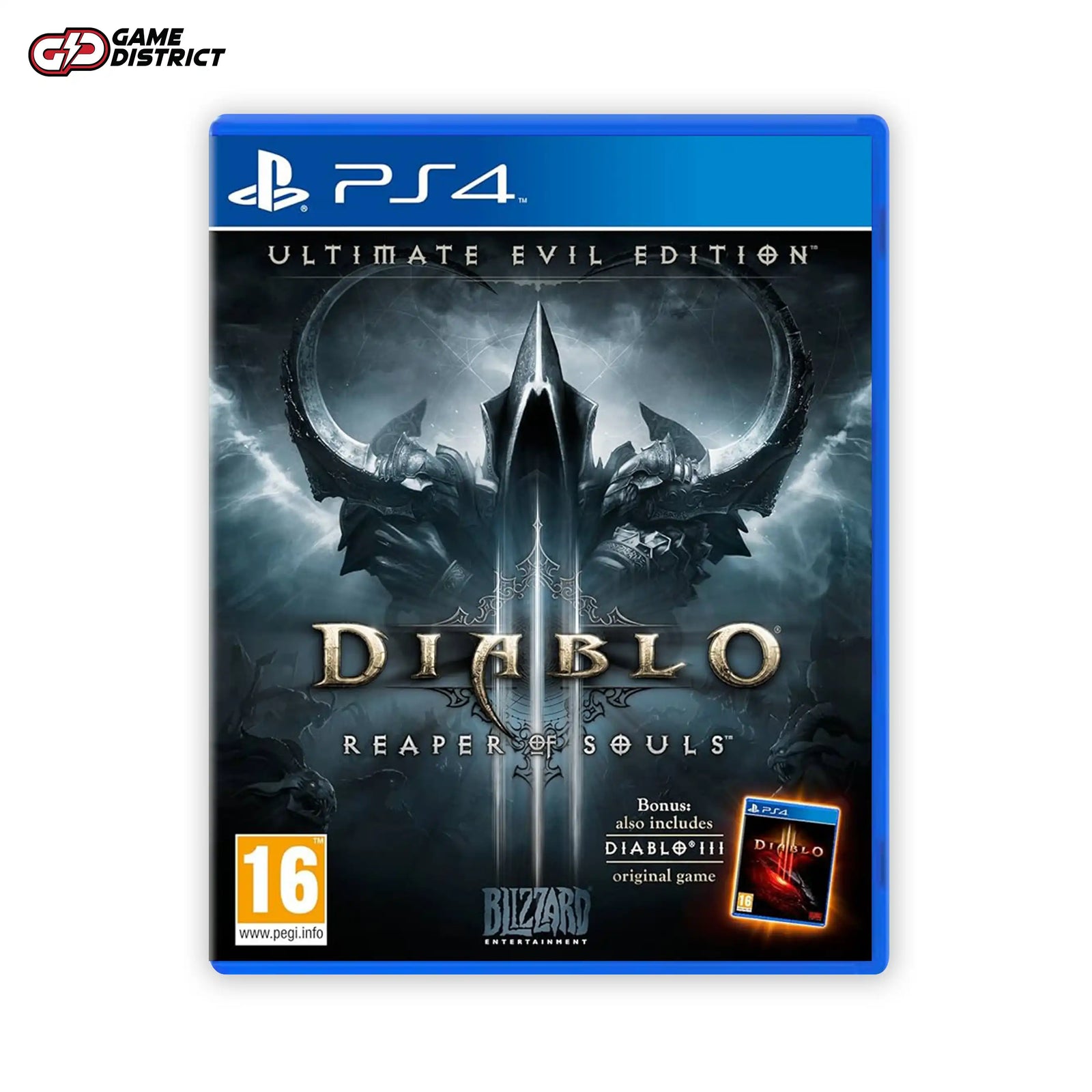 Diablo III Reaper of Souls PS4 Game Cover DVD Buy Online Mockup Used
