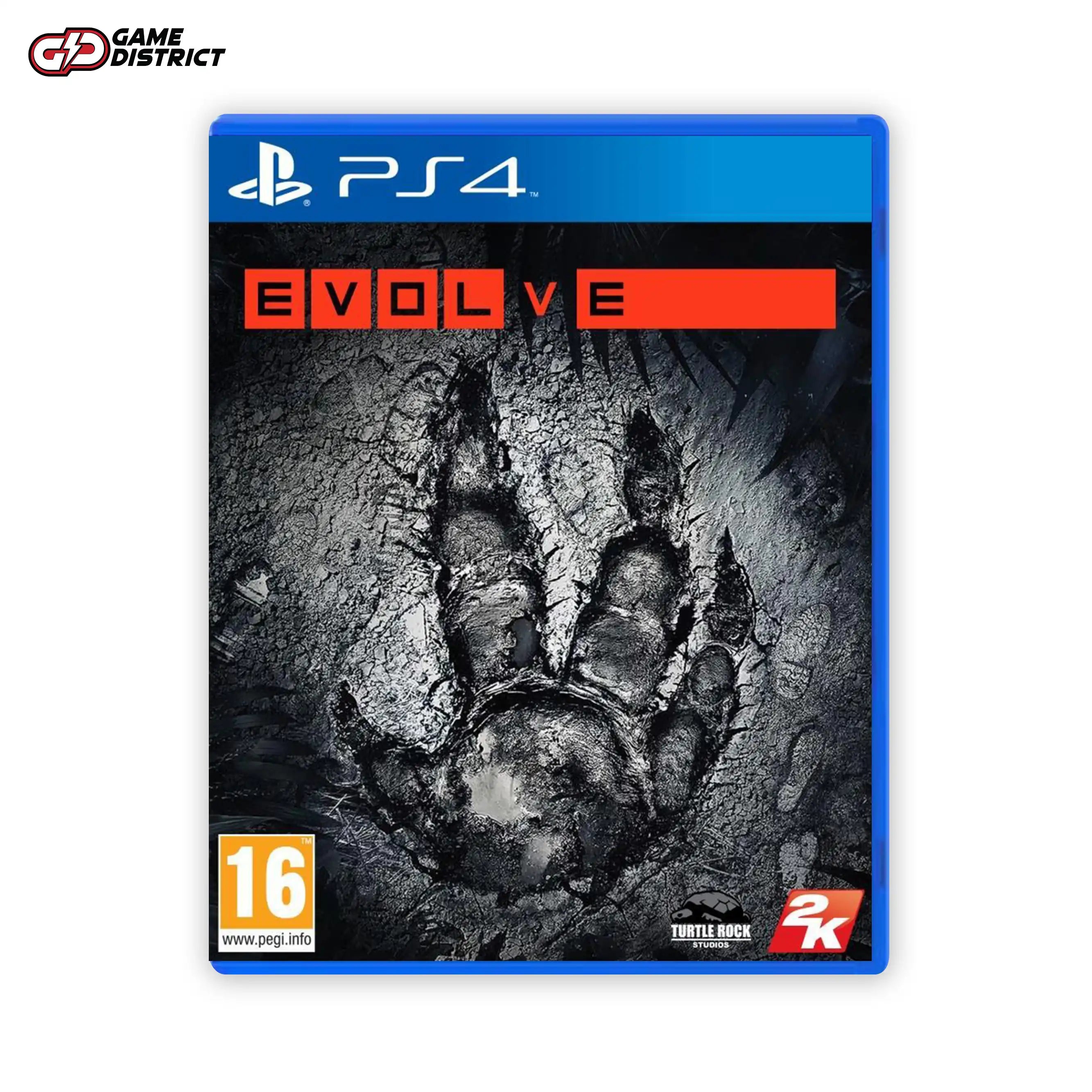 Evolve PS4 Game Cover DVD Buy Online Mockup Used