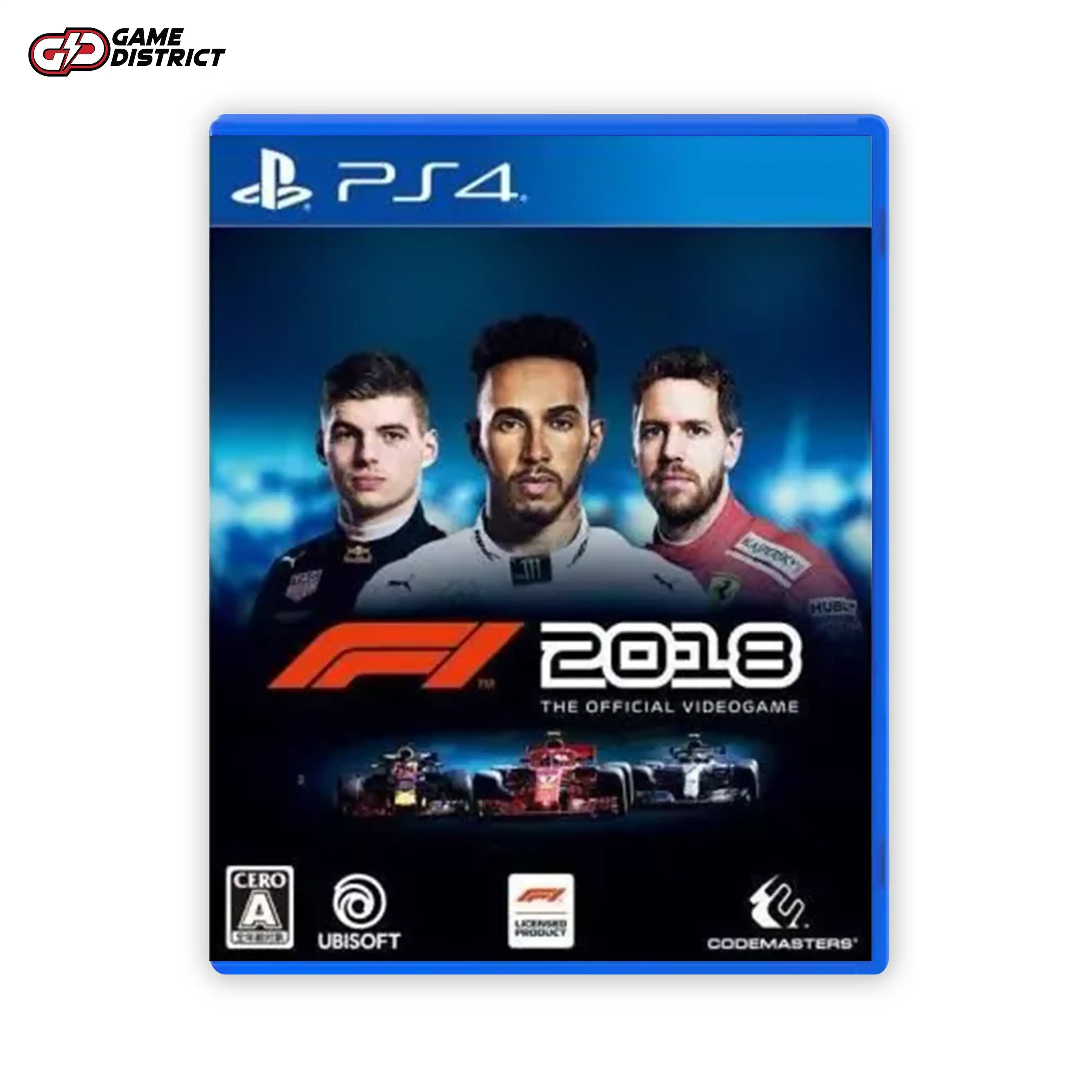 F1 2018 PS4 Game Cover DVD Buy Online Mockup Used