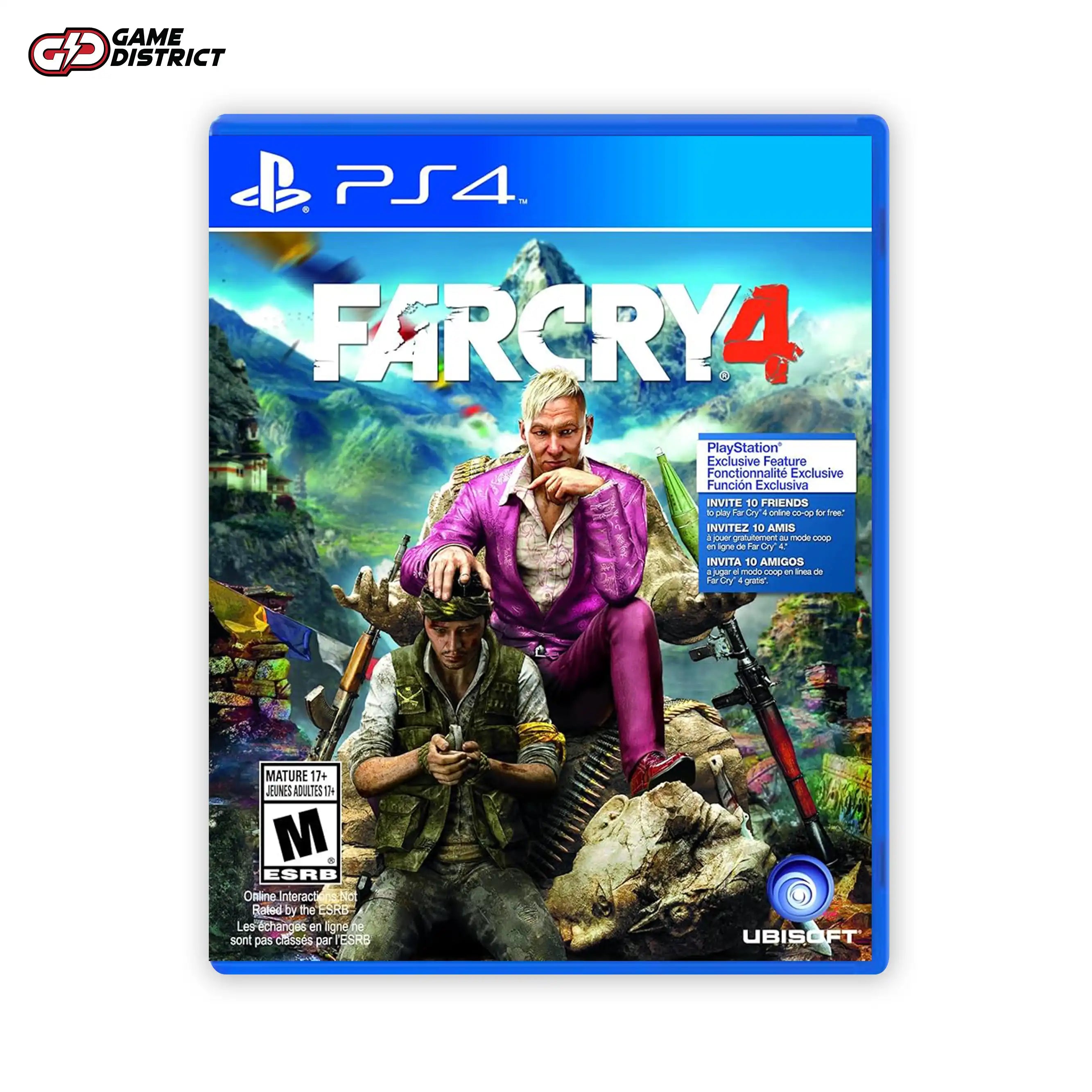 FAR CRY 4 PS4 Game Cover DVD Buy Online Mockup Used
