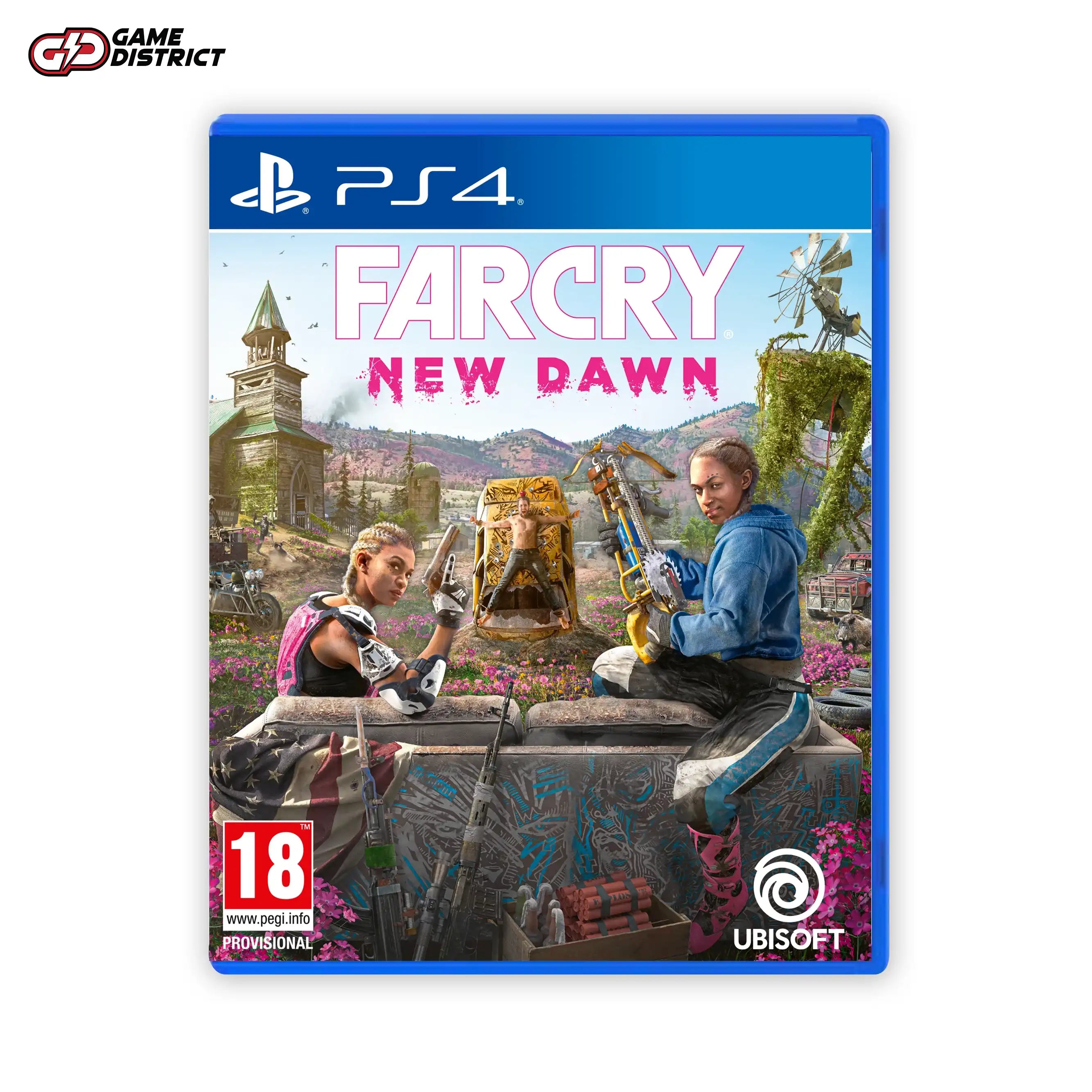 FAR CRY NEW DAWN PS4 Game Cover DVD Buy Online Mockup Used