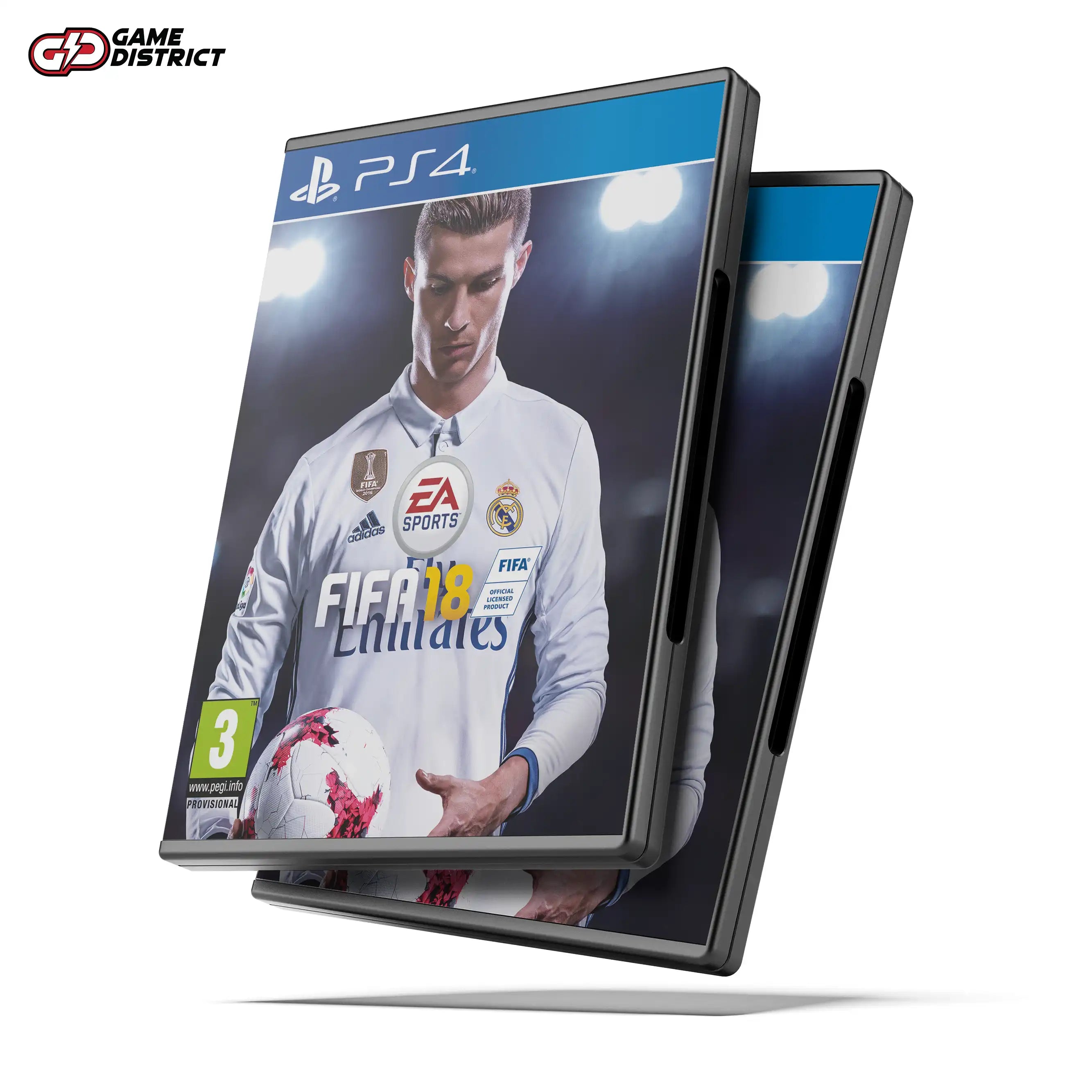 FIFA 18 Image PS4 Game Cover DVD Buy Online Mockup Used