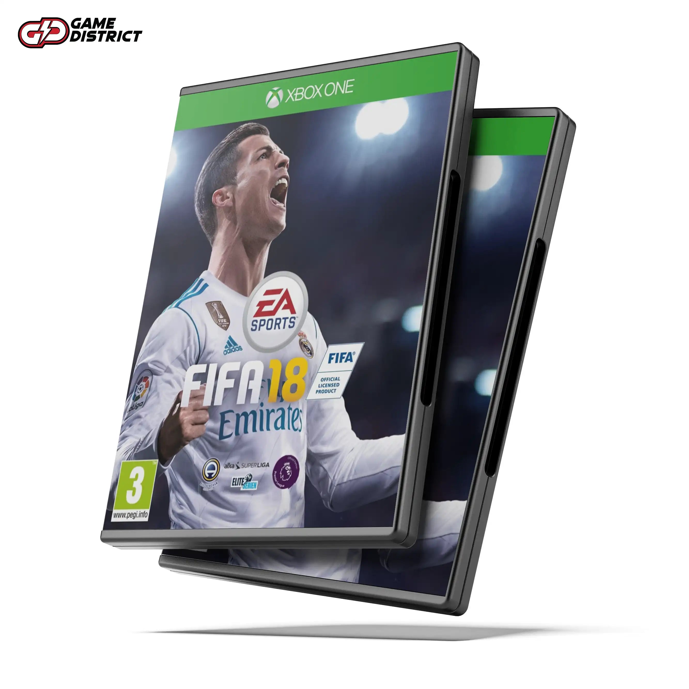 FIFA 18 Xbox Game Cover DVD Buy Online Mockup Used