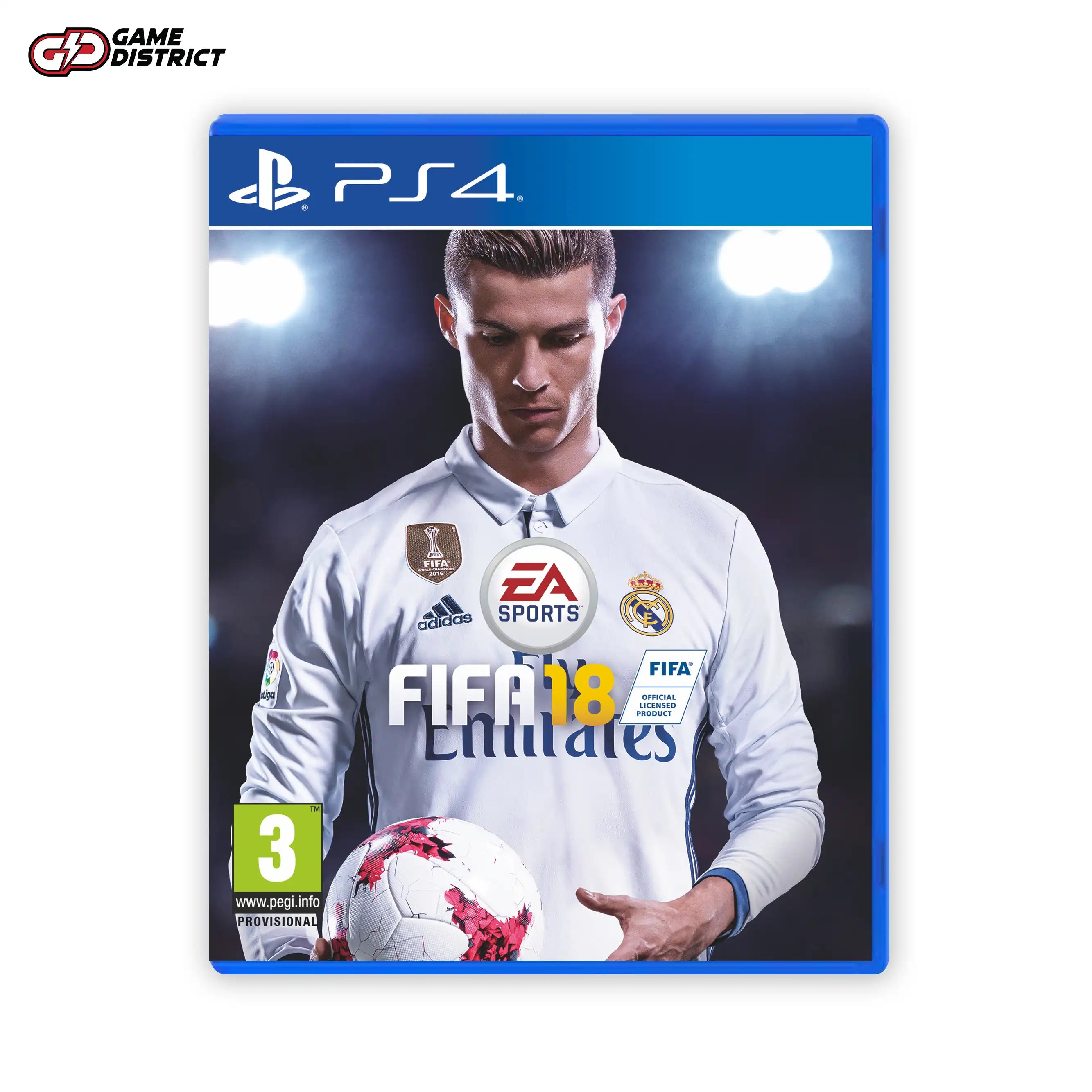 FIFA 18 Image PS4 Game Cover DVD Buy Online Mockup Used