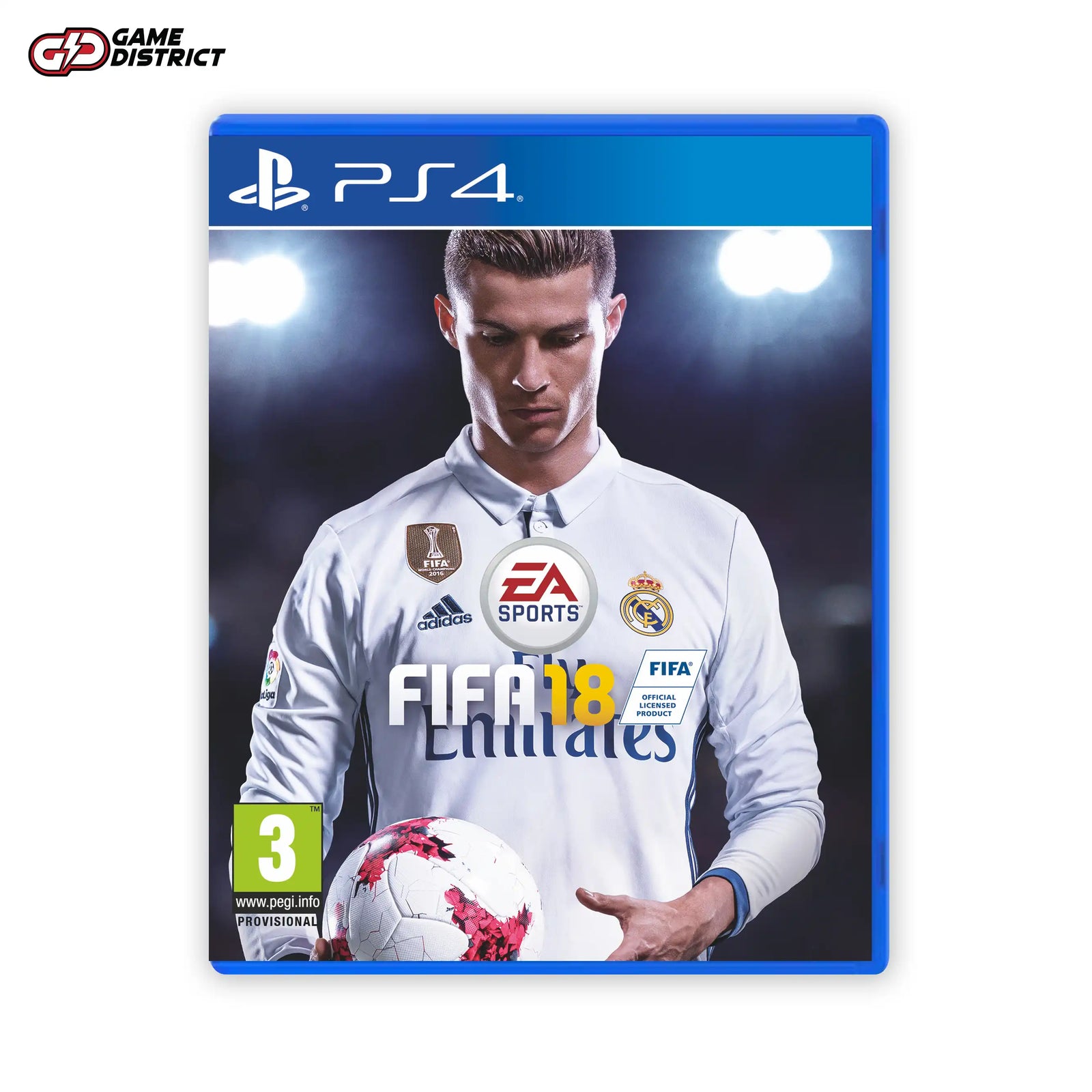 FIFA 18 Image PS4 Game Cover DVD Buy Online Mockup Used