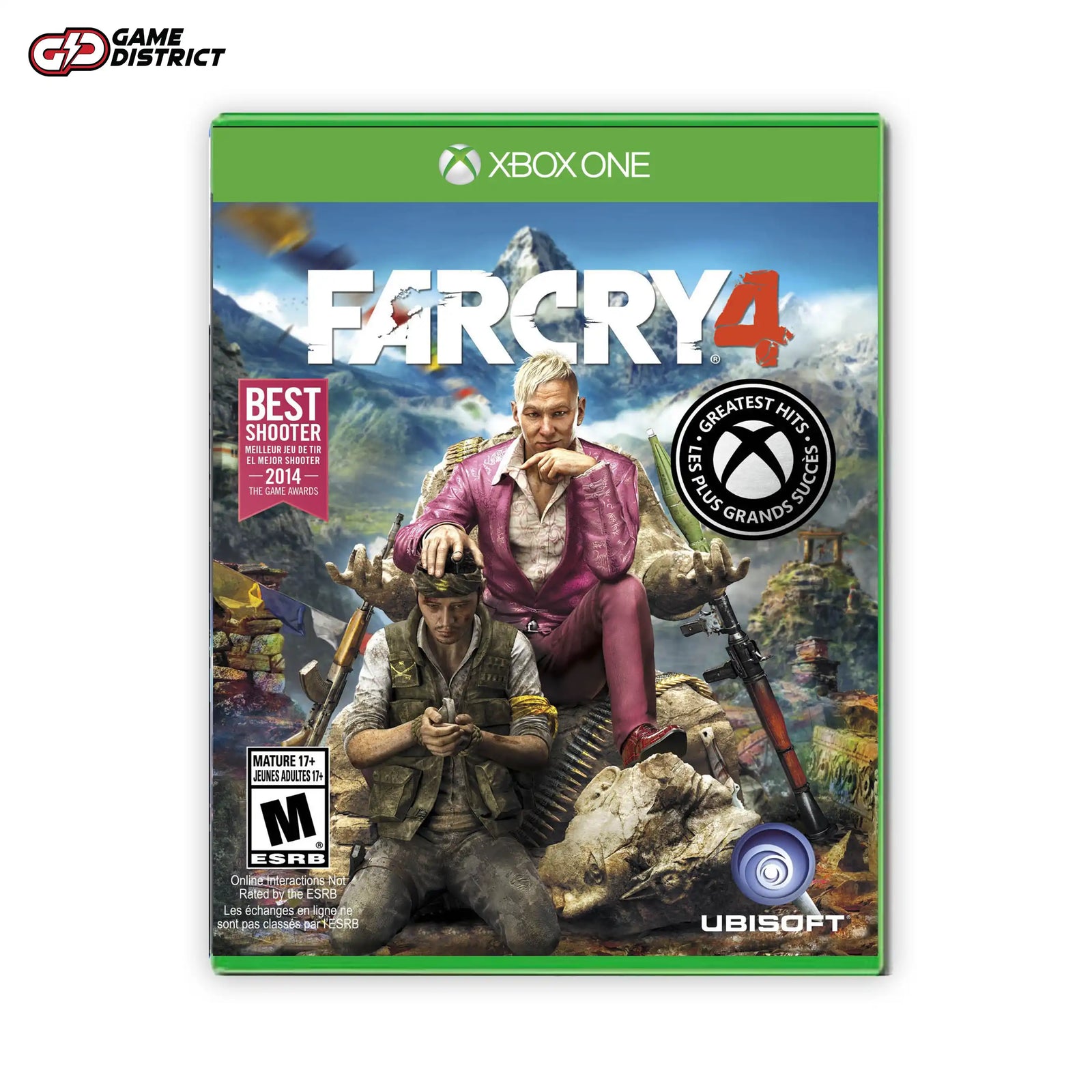 Far Cry 4 Xbox Game Cover DVD Buy Online Mockup Used