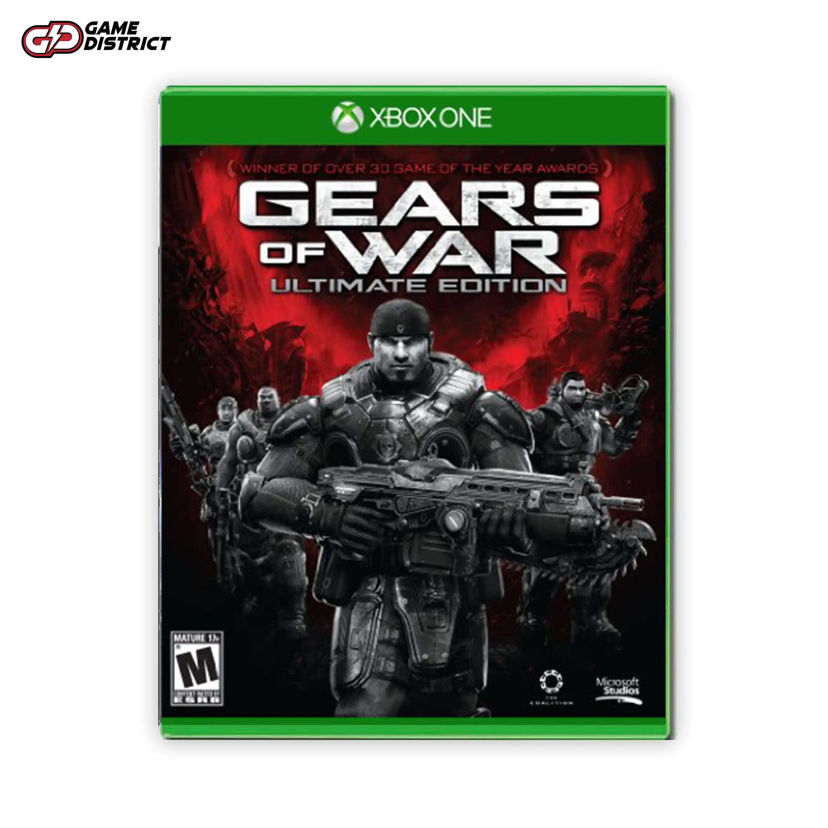 Gears Of War Ultimate Edition Xbox Game Cover DVD Buy Online Mockup Used