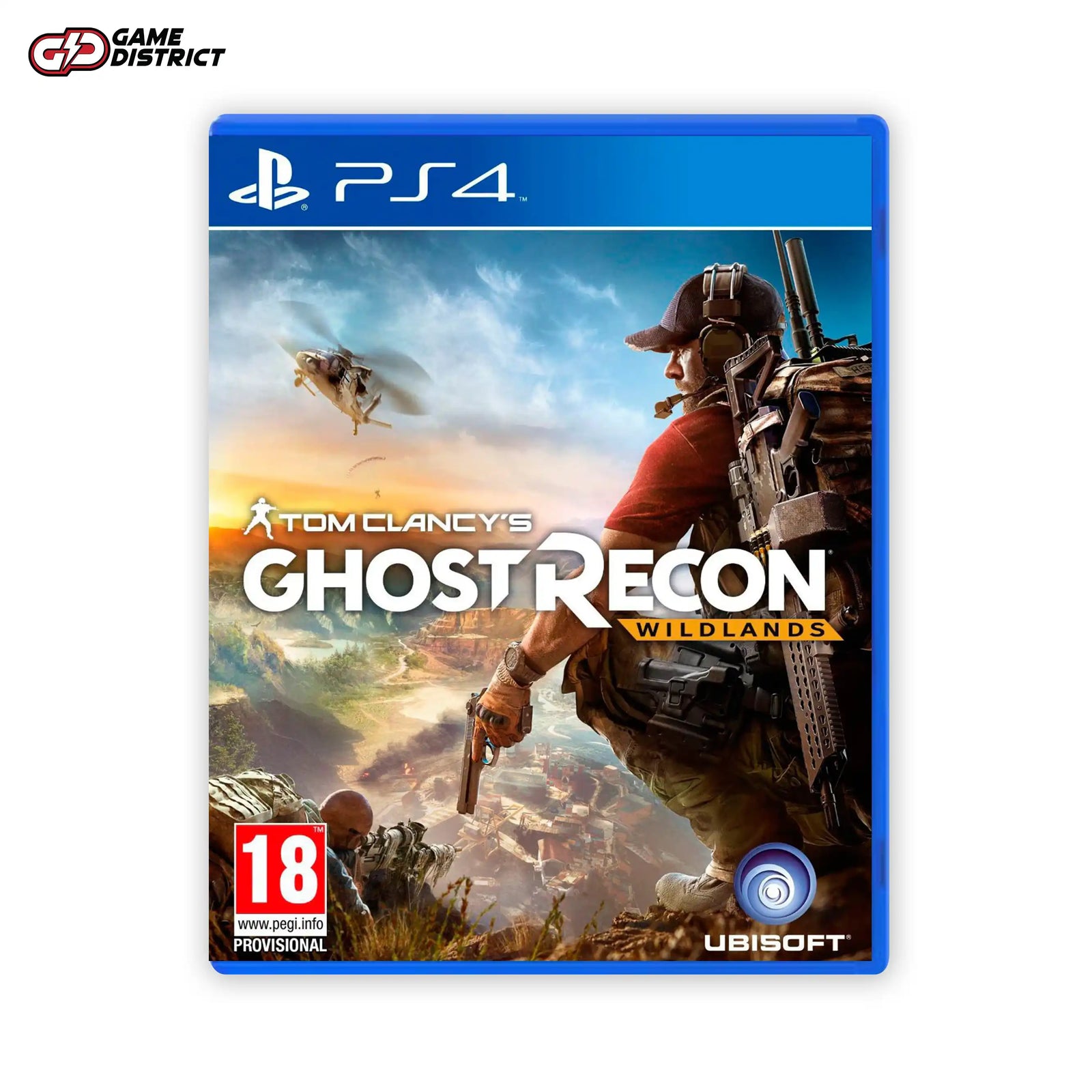 Ghost Recon Wildlands PS4 Game Cover DVD Buy Online Mockup Used