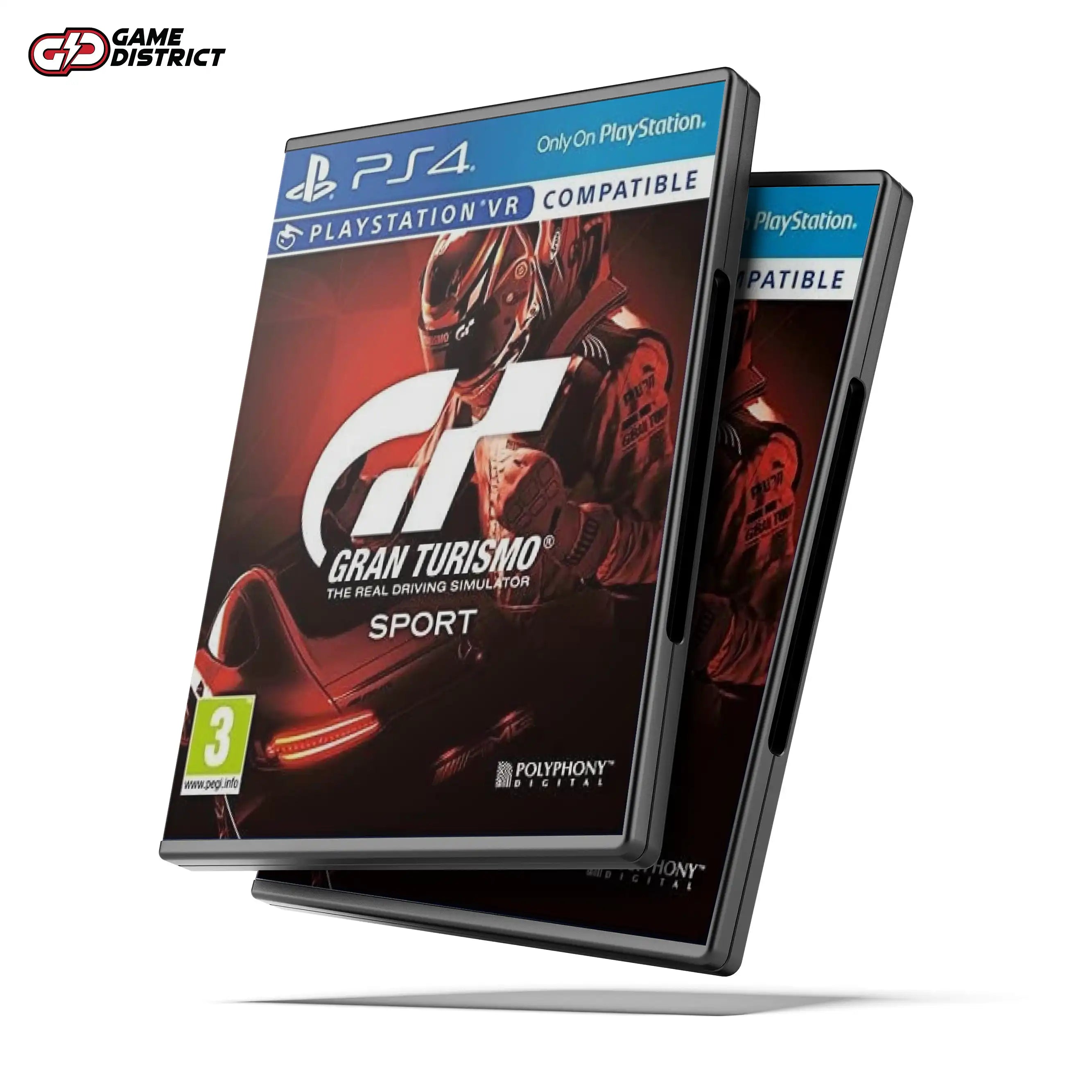 Gran Turismo Sport PS4 Game Cover DVD Buy Online Mockup Used