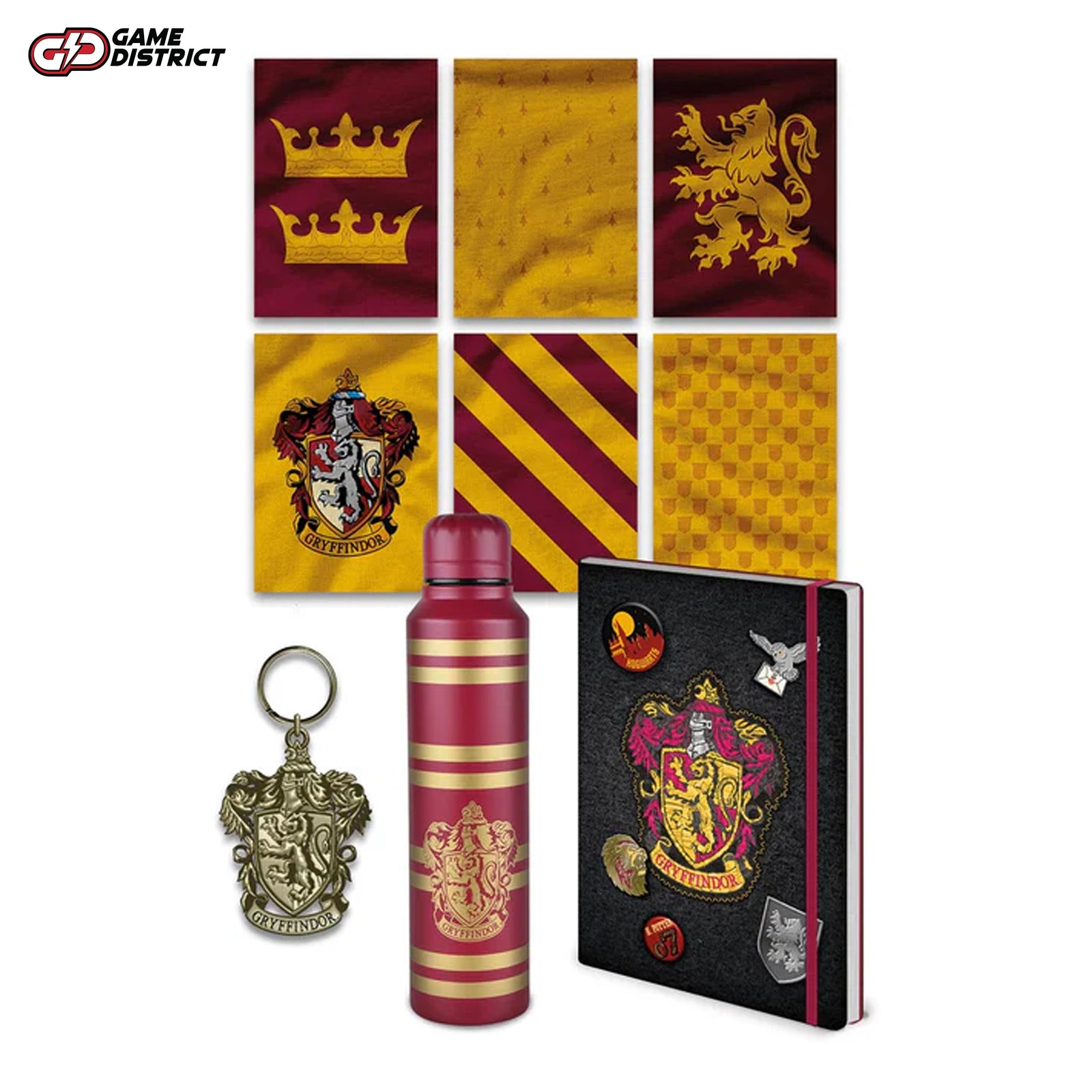 Gryffindor Trunk with Shoulder Strap: A Gryffindor-themed trunk featuring the house crest and an adjustable shoulder strap for easy carrying.