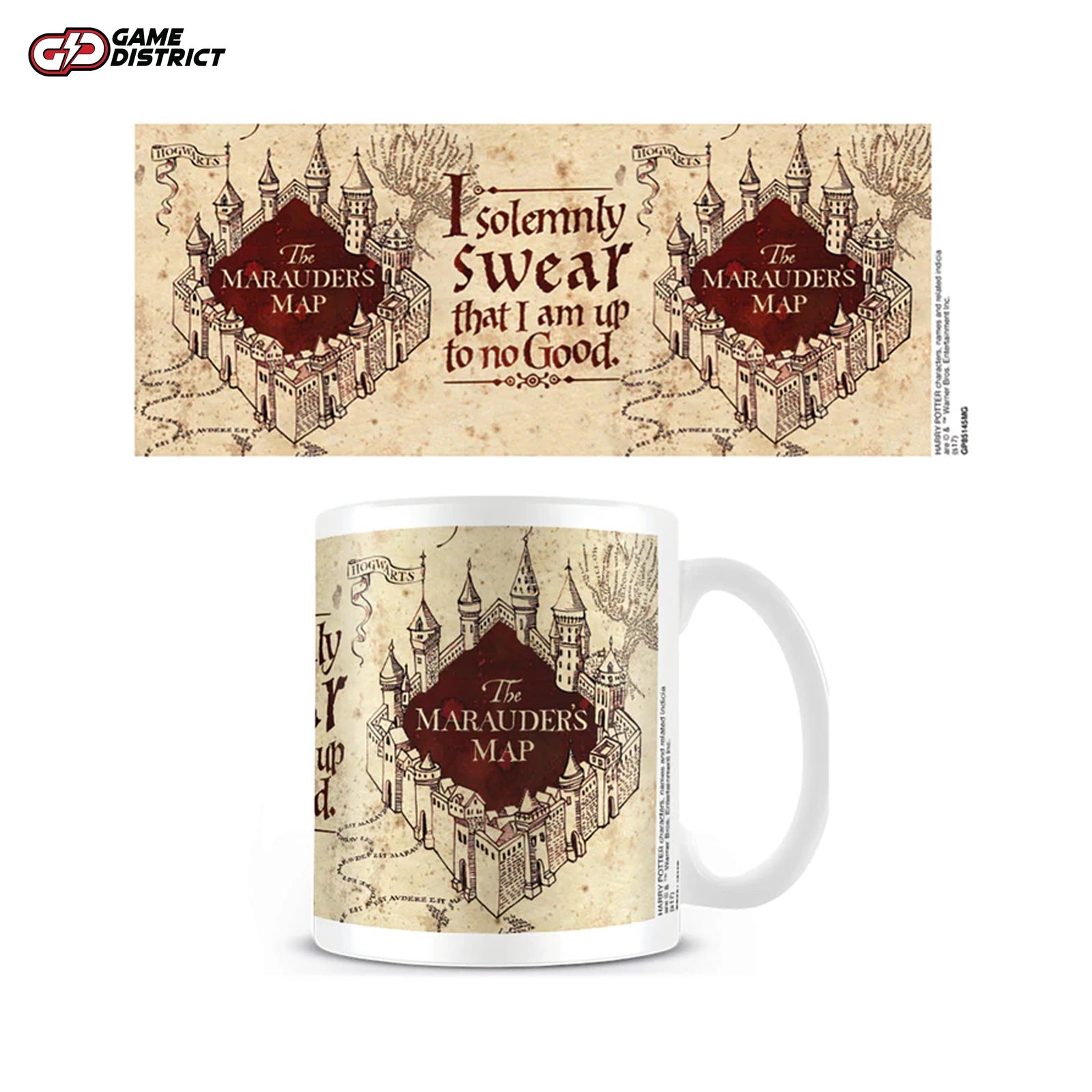 Harry Potter (Marauders Map) Mug, Coaster Keychain Gift Set