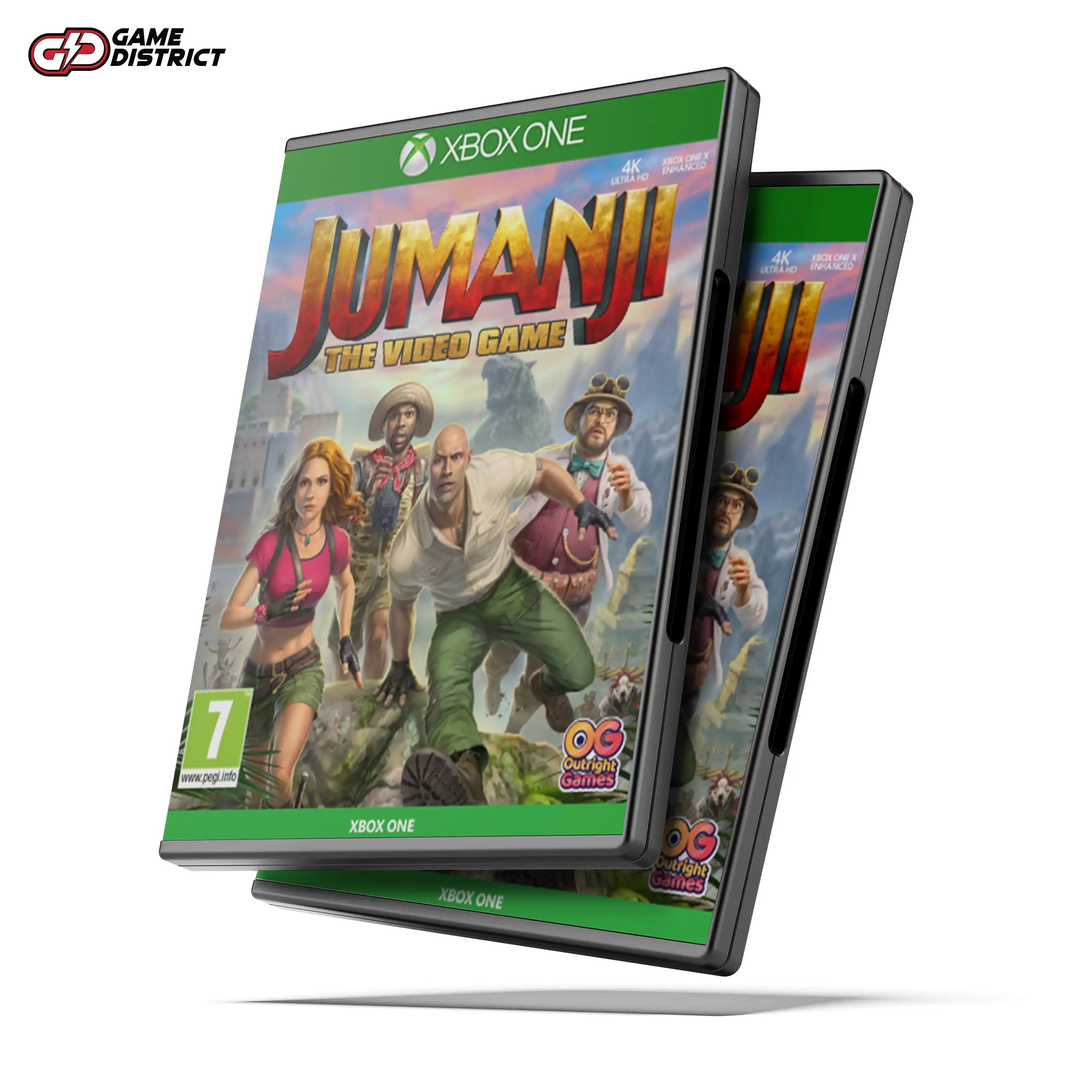 JUMANJI THE VIDEO GAME Xbox Game Cover DVD Buy Online Mockup Used