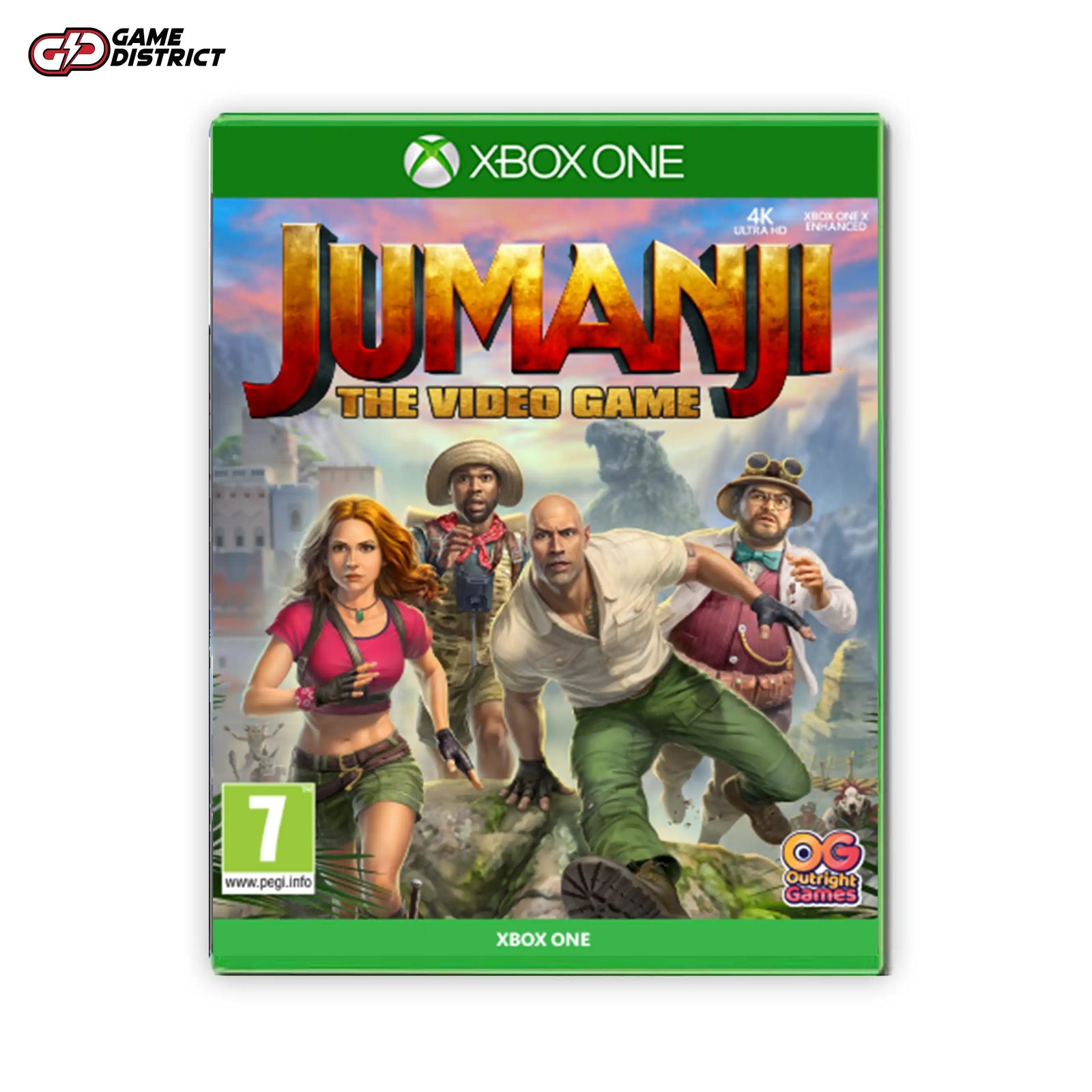 JUMANJI THE VIDEO GAME Xbox Game Cover DVD Buy Online Mockup Used 