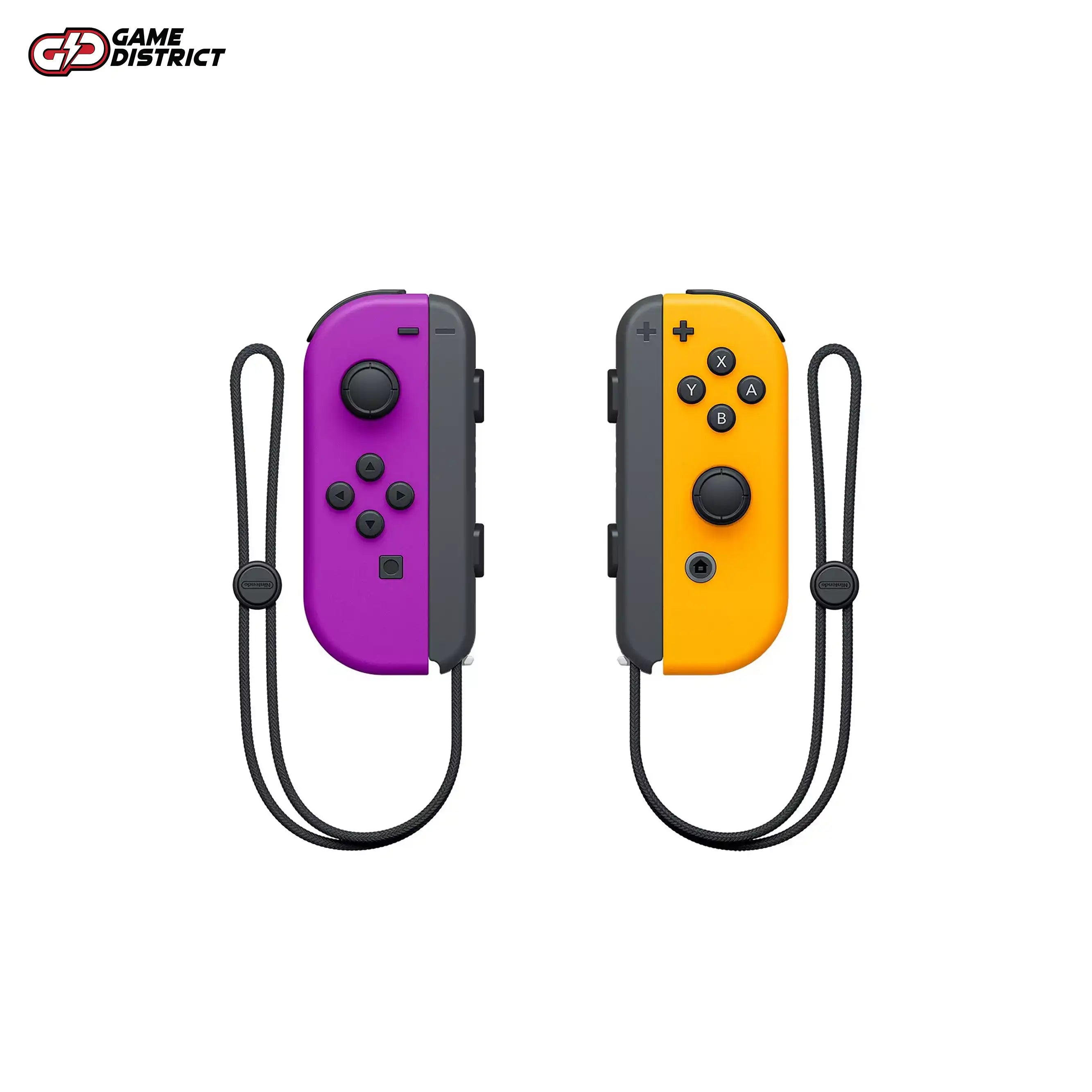 Nintendo Switch Joy-Con Controller Twin Pack, Wireless, Rechargeable - Neon Purple / Neon Orange