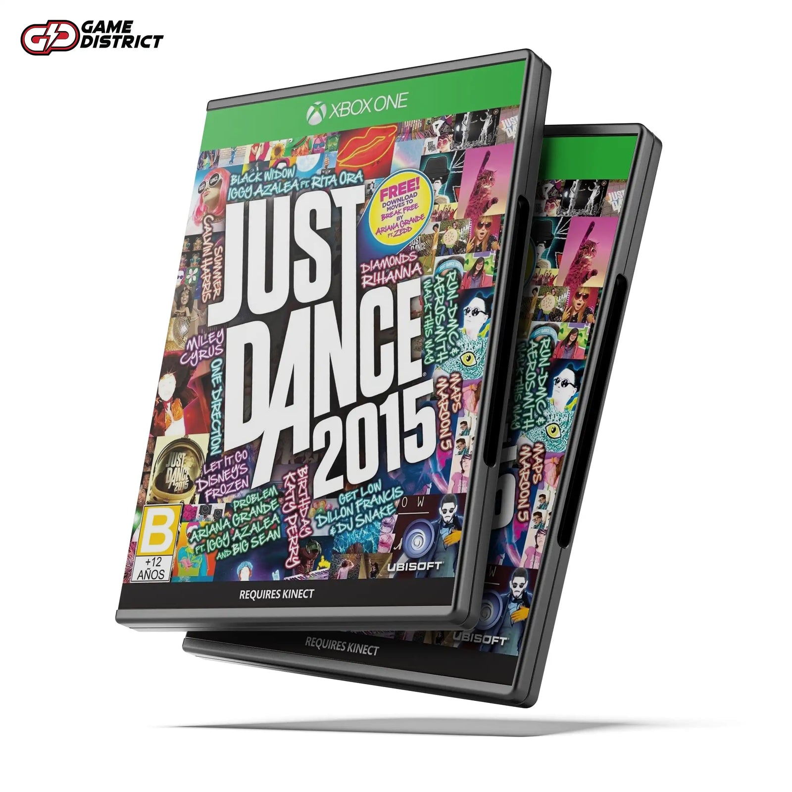 Just Dance 2015 (Kinect Required) Xbox Game Cover DVD Buy Online Mockup Used