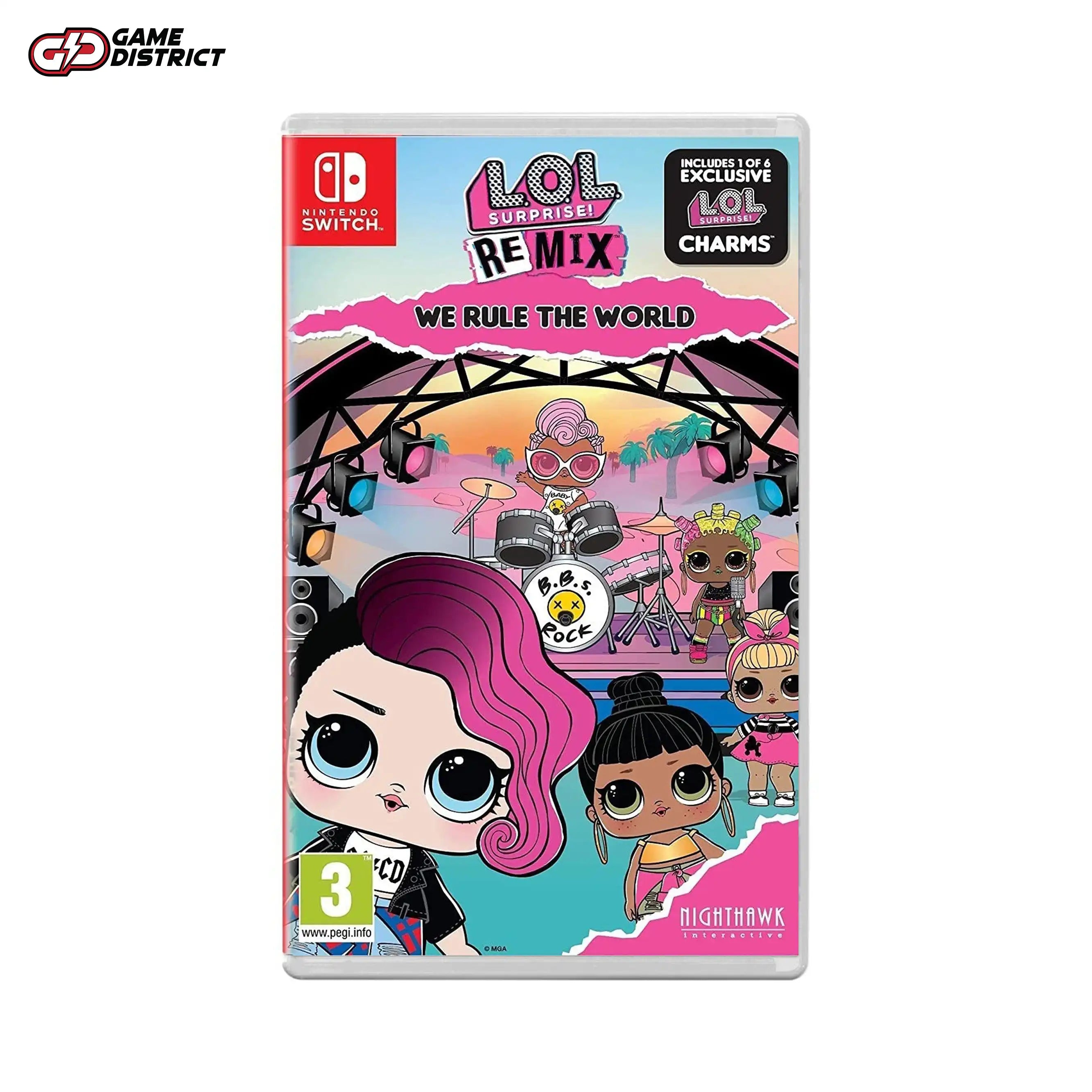 L.O.L. Surprise! Remix We Rule The World Nintendo Game Cover DVD Buy Online Mockup Used