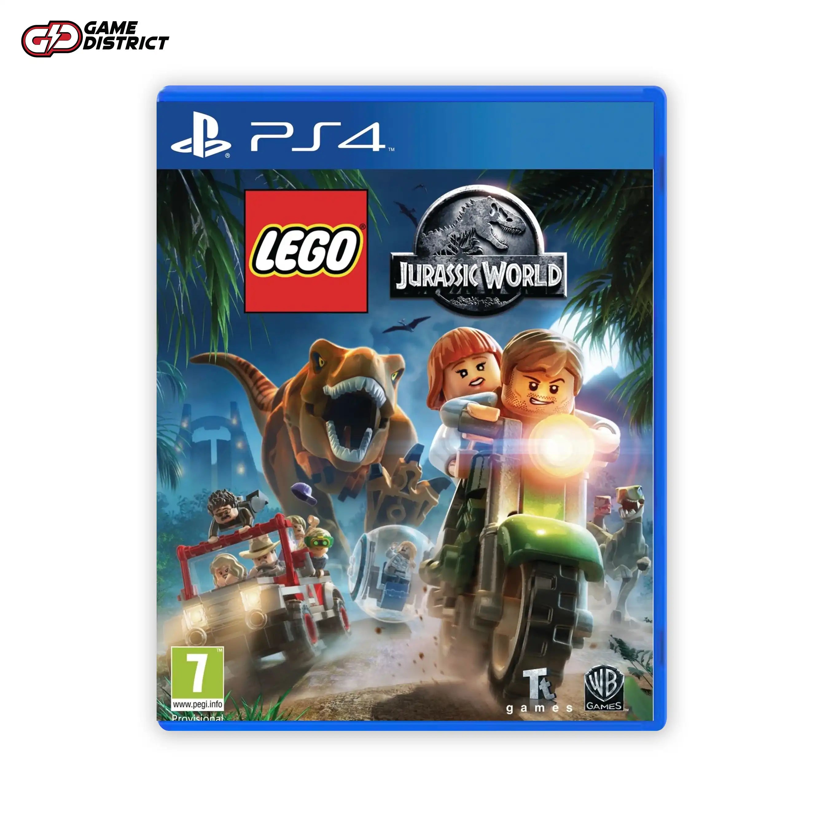 LEGO Jurassic World PS4 Game Cover DVD Buy Online Mockup Used
