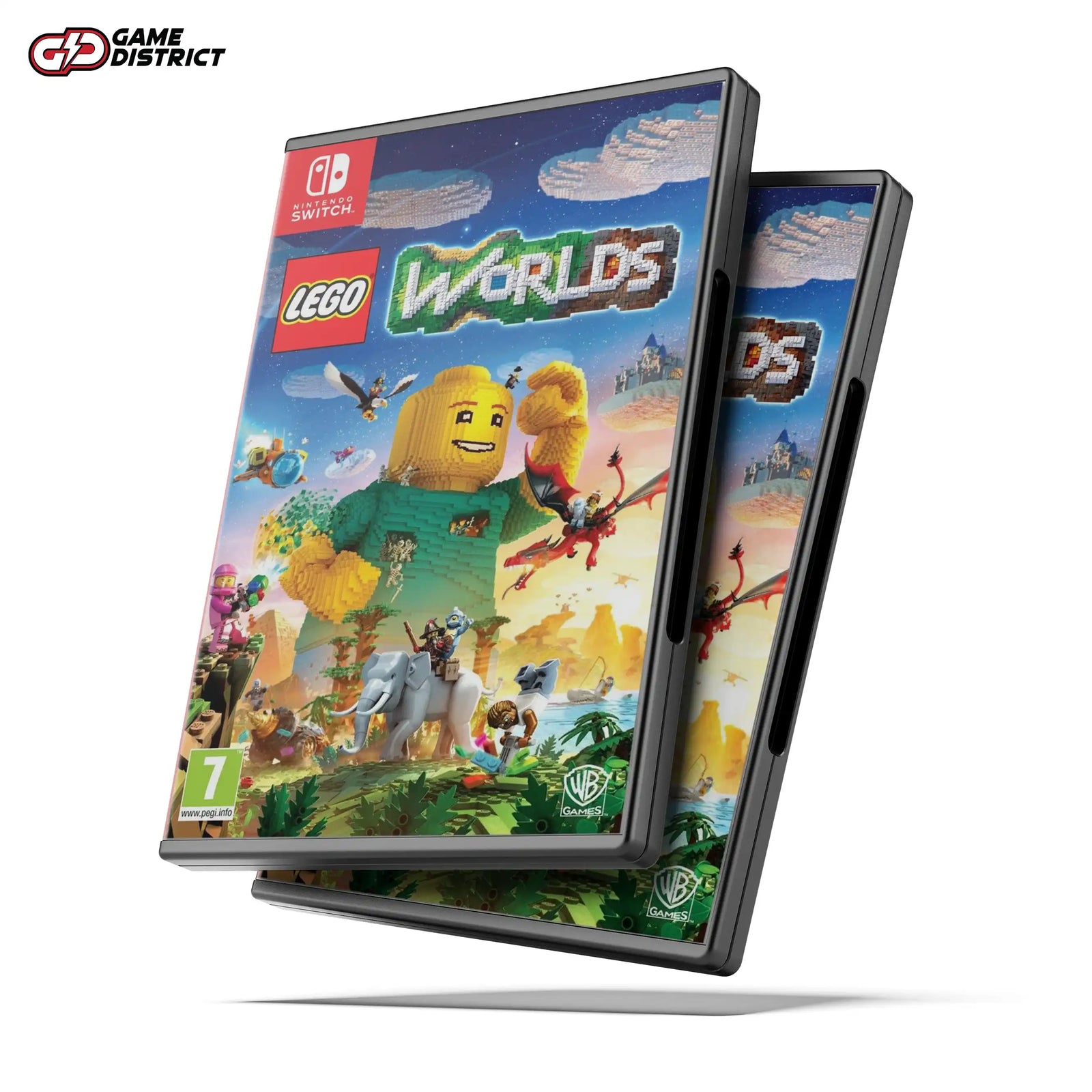 Lego Worlds Nintendo Game Cover DVD Buy Online Mockup Used