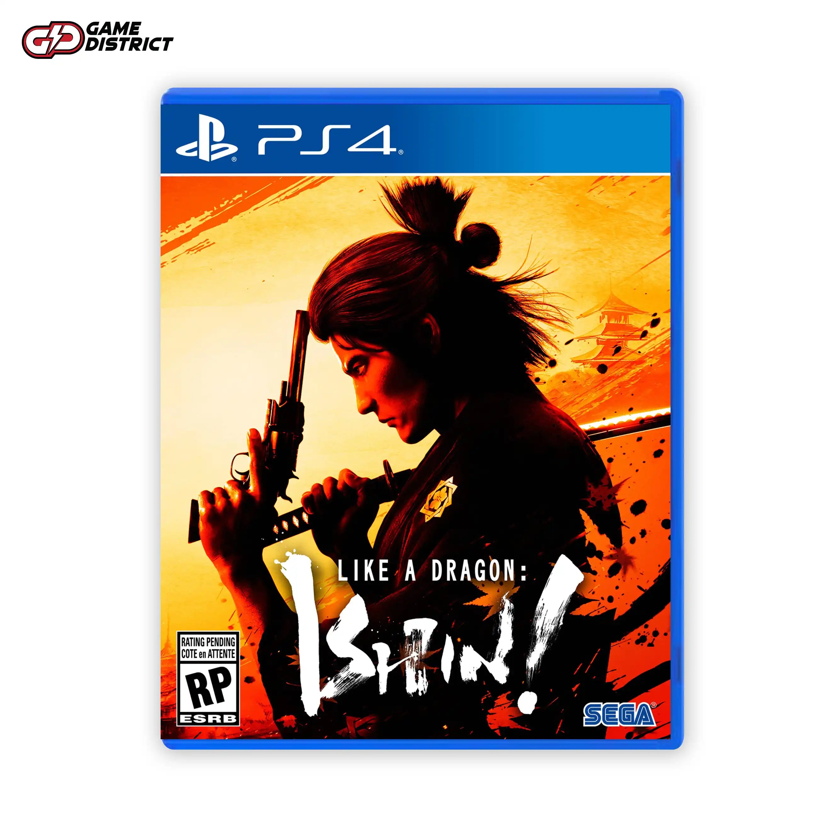 Like a Dragon Ishin!  PS4 Game Cover DVD Buy Online Mockup Used