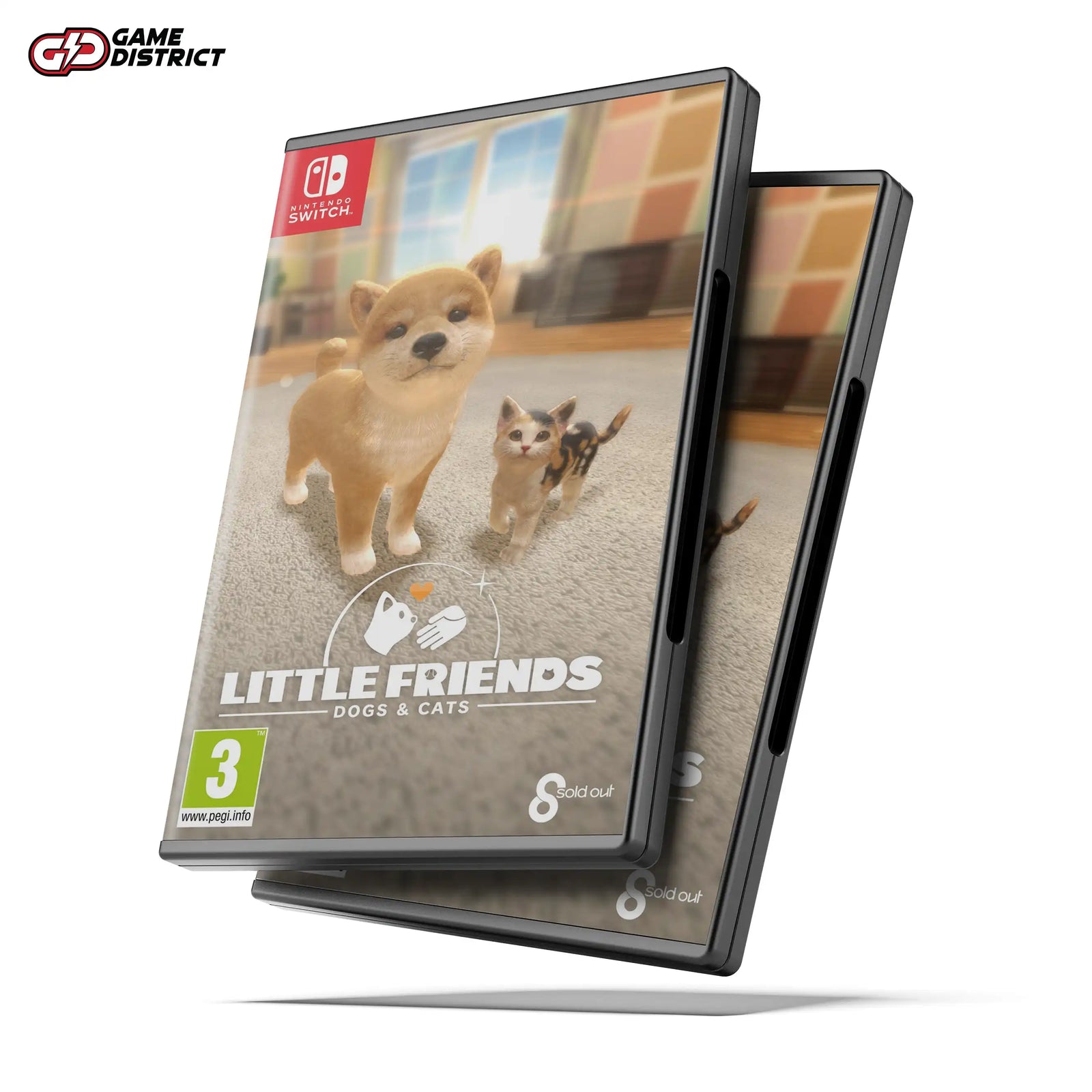 Little Friends Dogs & Cats Nintendo Game Cover DVD Buy Online Mockup Used