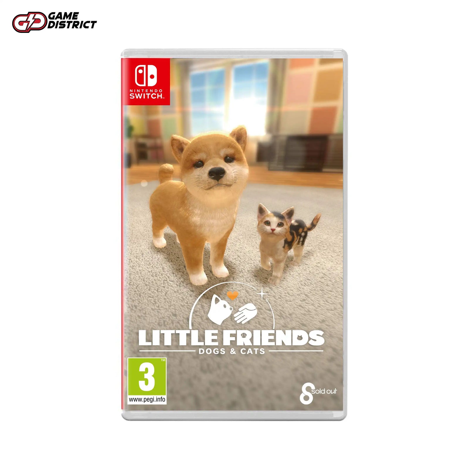 Little Friends Dogs & Cats Nintendo Game Cover DVD Buy Online Mockup Used
