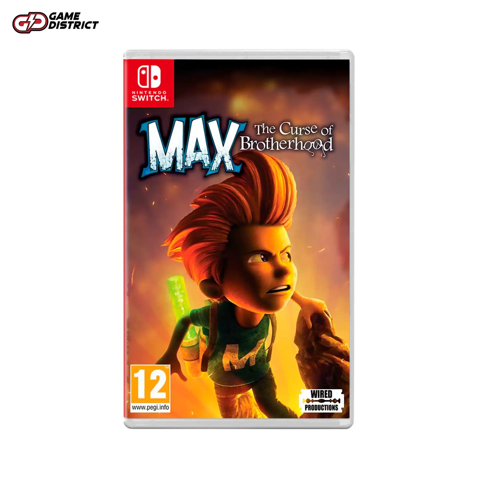 MAX THE CURSE OF BROTHERHOOD Nintendo Game Cover DVD Buy Online Mockup Used