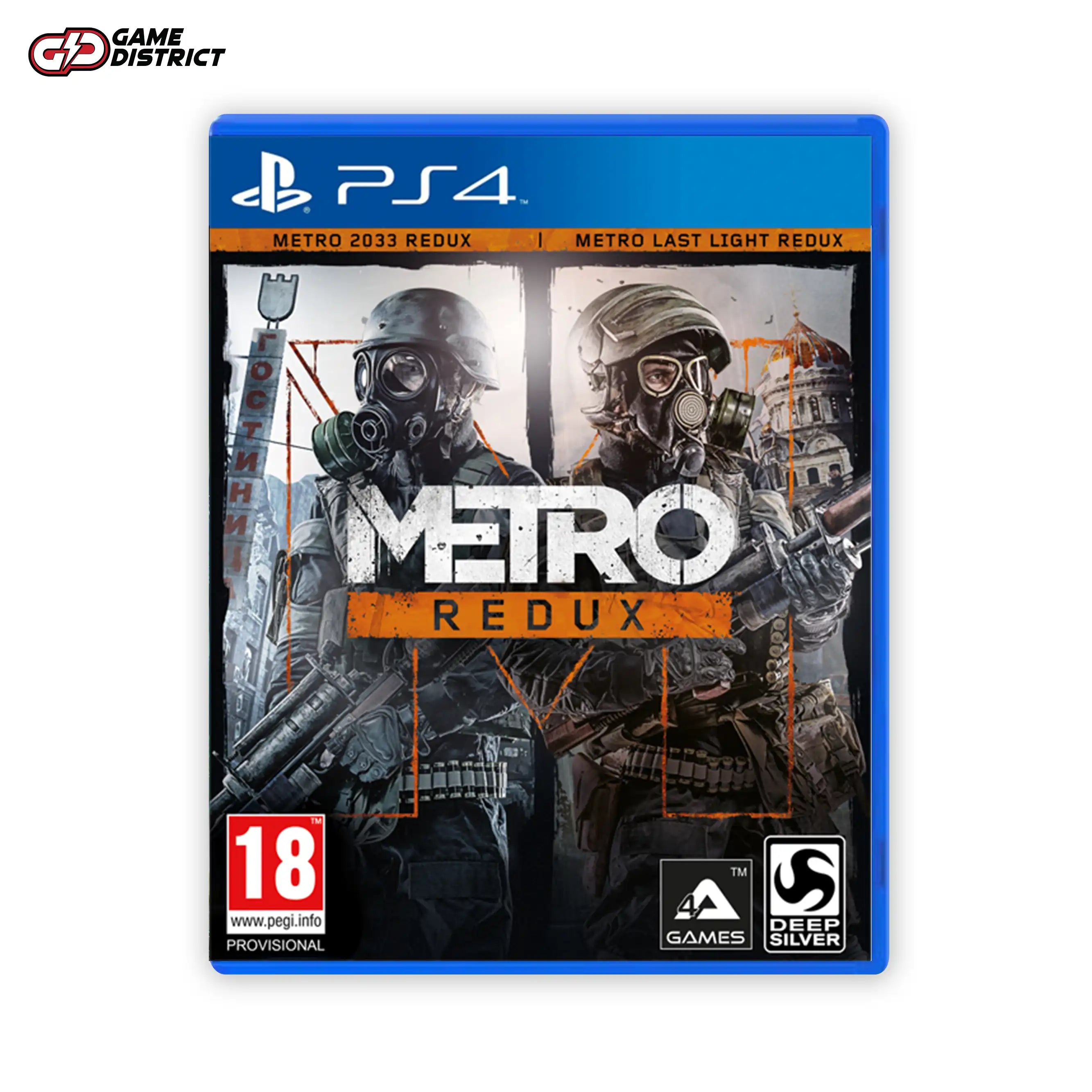 METRO REDUX PS4 Game Cover DVD Buy Online Mockup Used