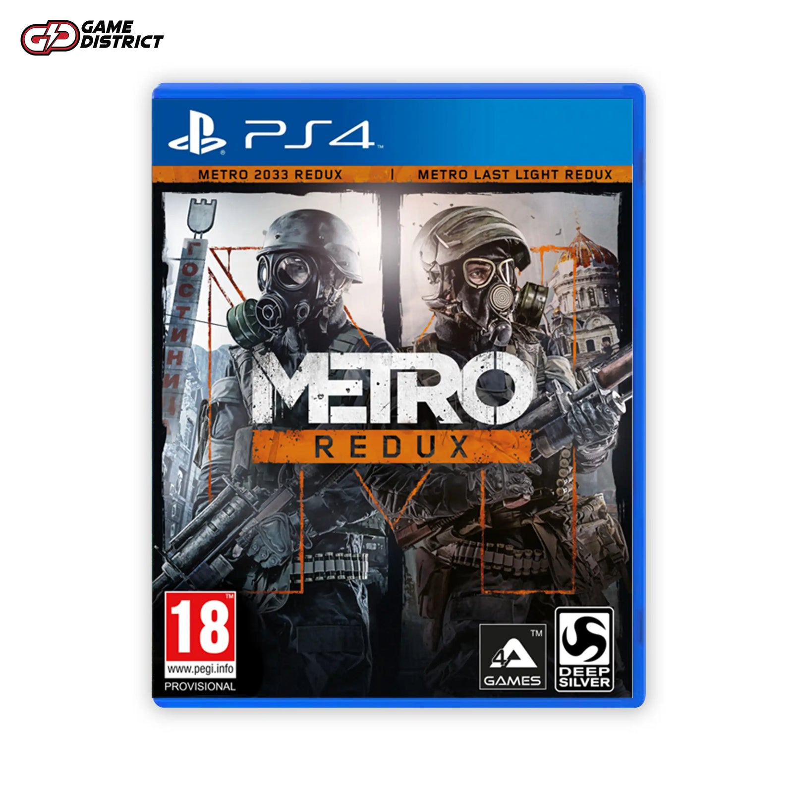 METRO REDUX PS4 Game Cover DVD Buy Online Mockup Used