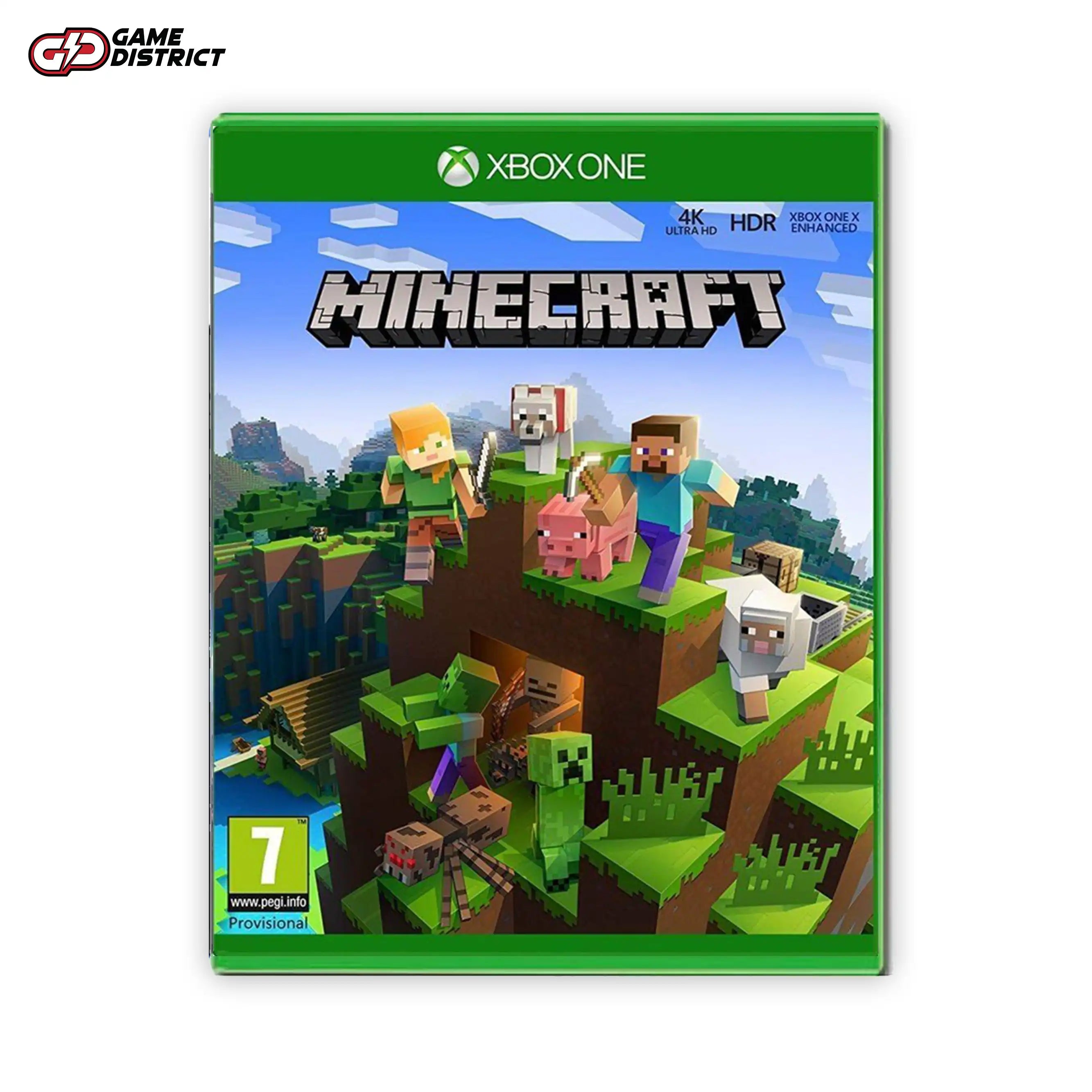 MINECRAFT Xbox Game Cover DVD Buy Online Mockup Used