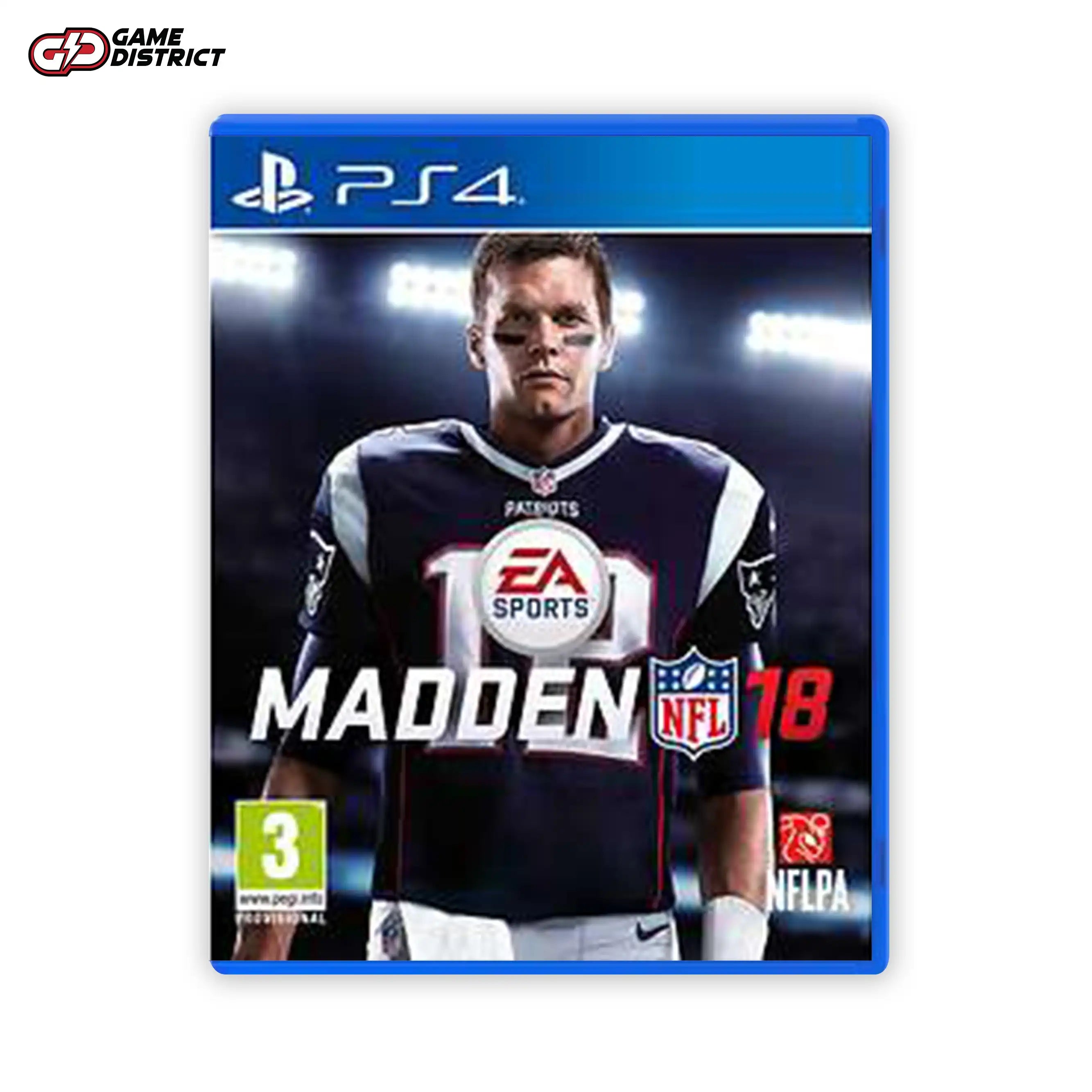 Madden NFL 18 PS4 Game Cover DVD Buy Online Mockup Used