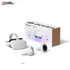 "Meta/Oculus Quest 2 VR Headset with controllers, 128GB model displayed on a clean white background."
"Close-up of Oculus Quest 2 headset and controllers showing ergonomic design and modern features."
"Meta Quest 2 VR system with Guardian boundary and passthrough safety features in use."
"Virtual reality experience using the Meta Quest 2 headset and controllers in an immersive gaming environment."