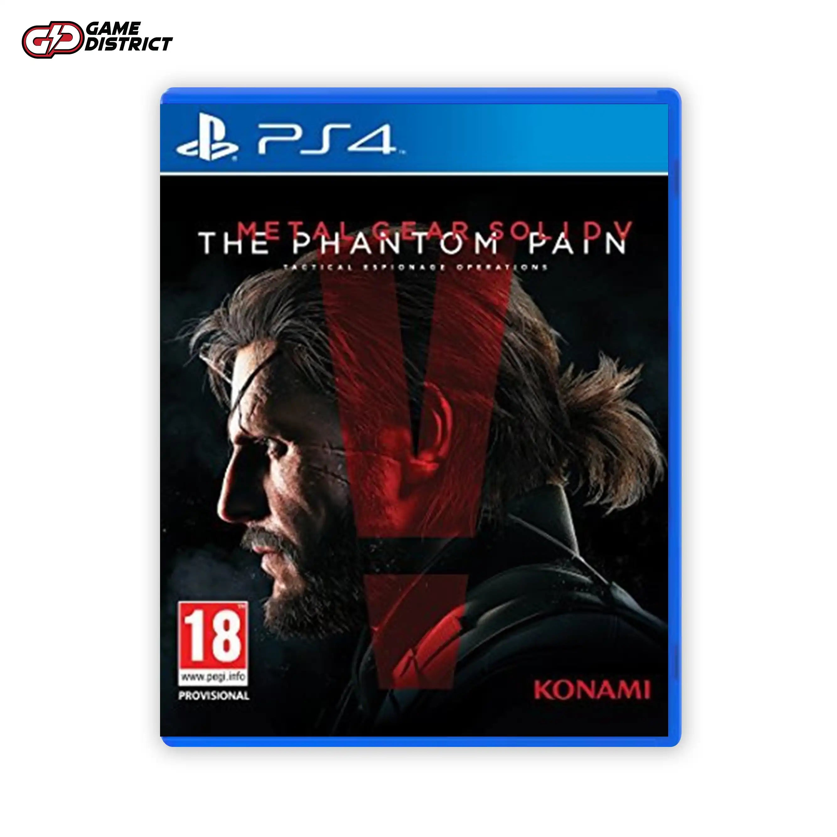 Metal Gear Solid V The Phantom Pain PS4 Game Cover DVD Buy Online Mockup Used