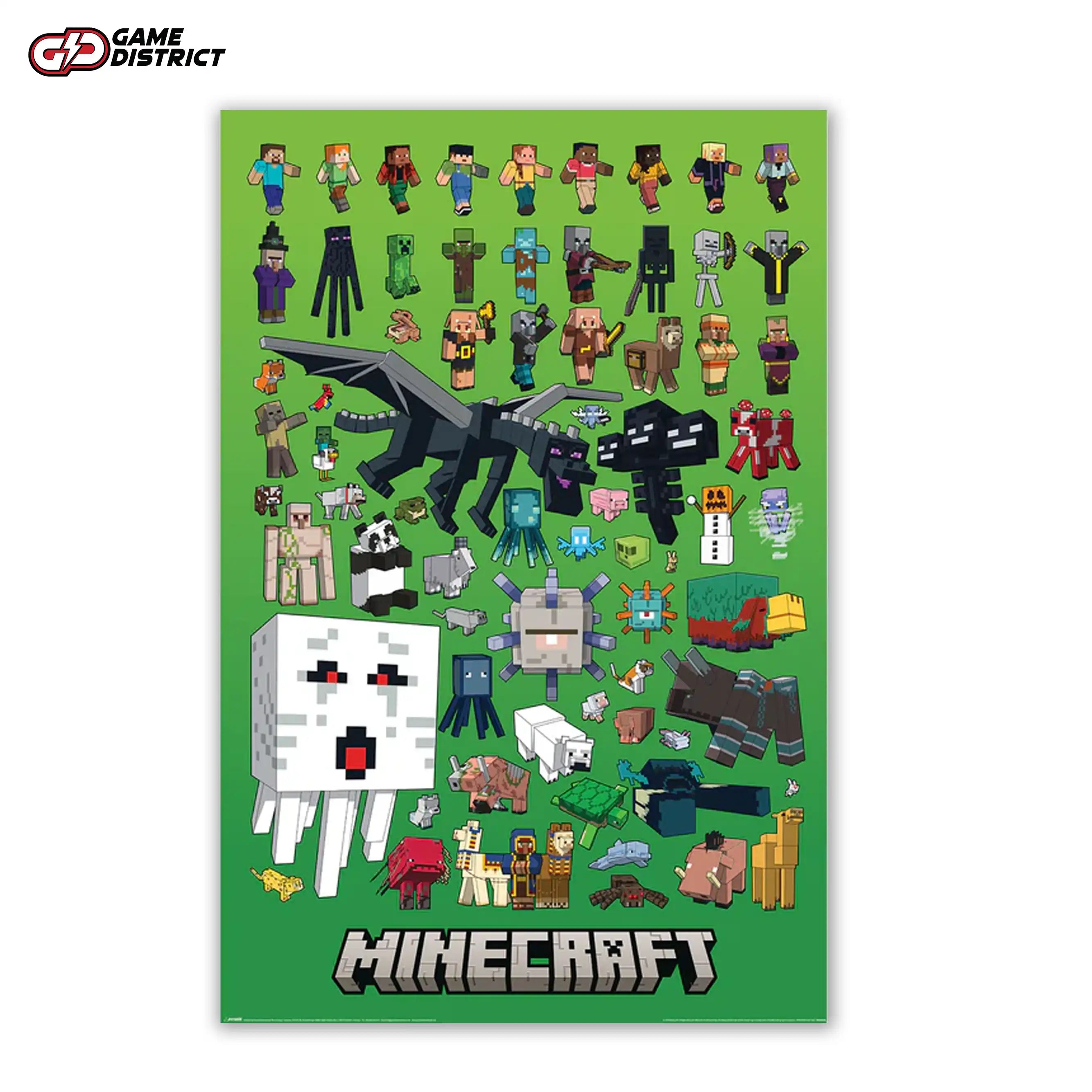 Minecraft (Character Montage) Maxi Poster