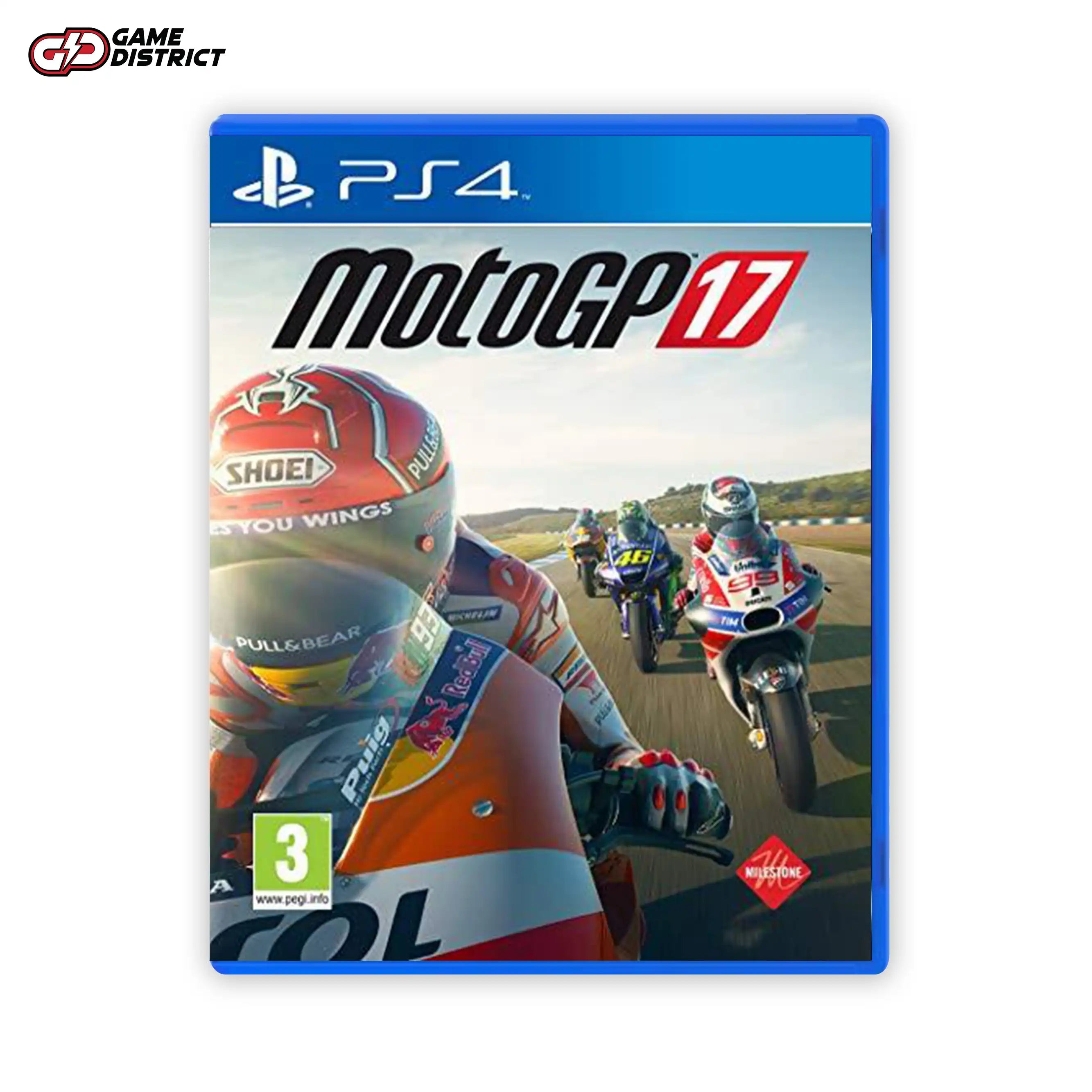 MotoGP 17 PS4 Game Cover DVD Buy Online Mockup Used